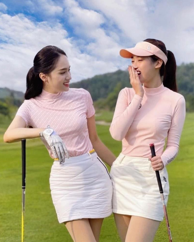 Chị em Showbiz cuốn hút trong trang phục chơi golf
