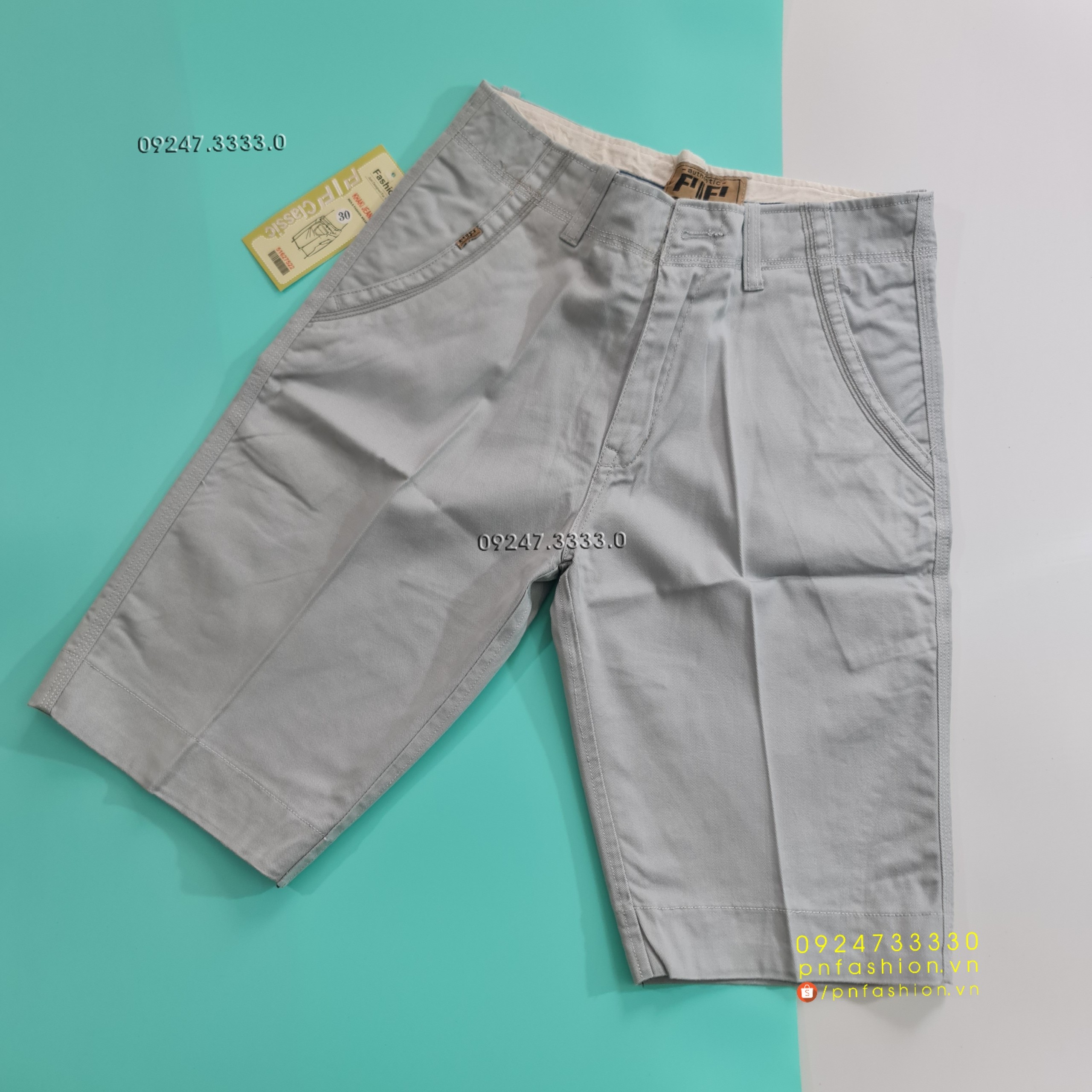 [30] Quần short nam Kaki cao cấp - PN241121-S30