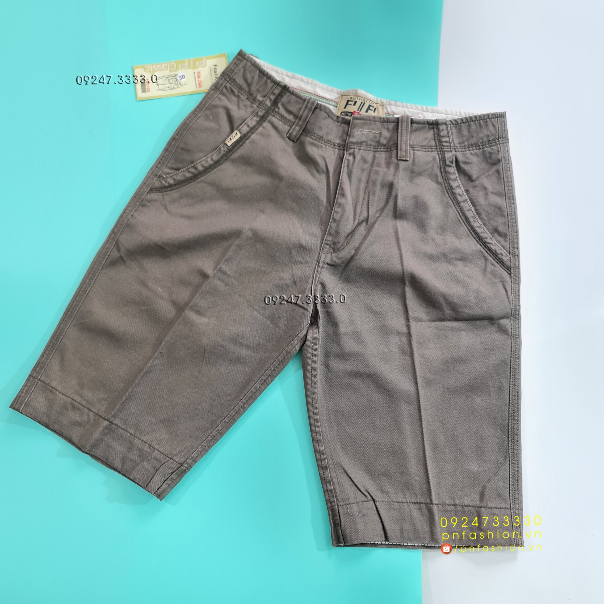 [30] Quần short nam Kaki cao cấp - PN241121-S30