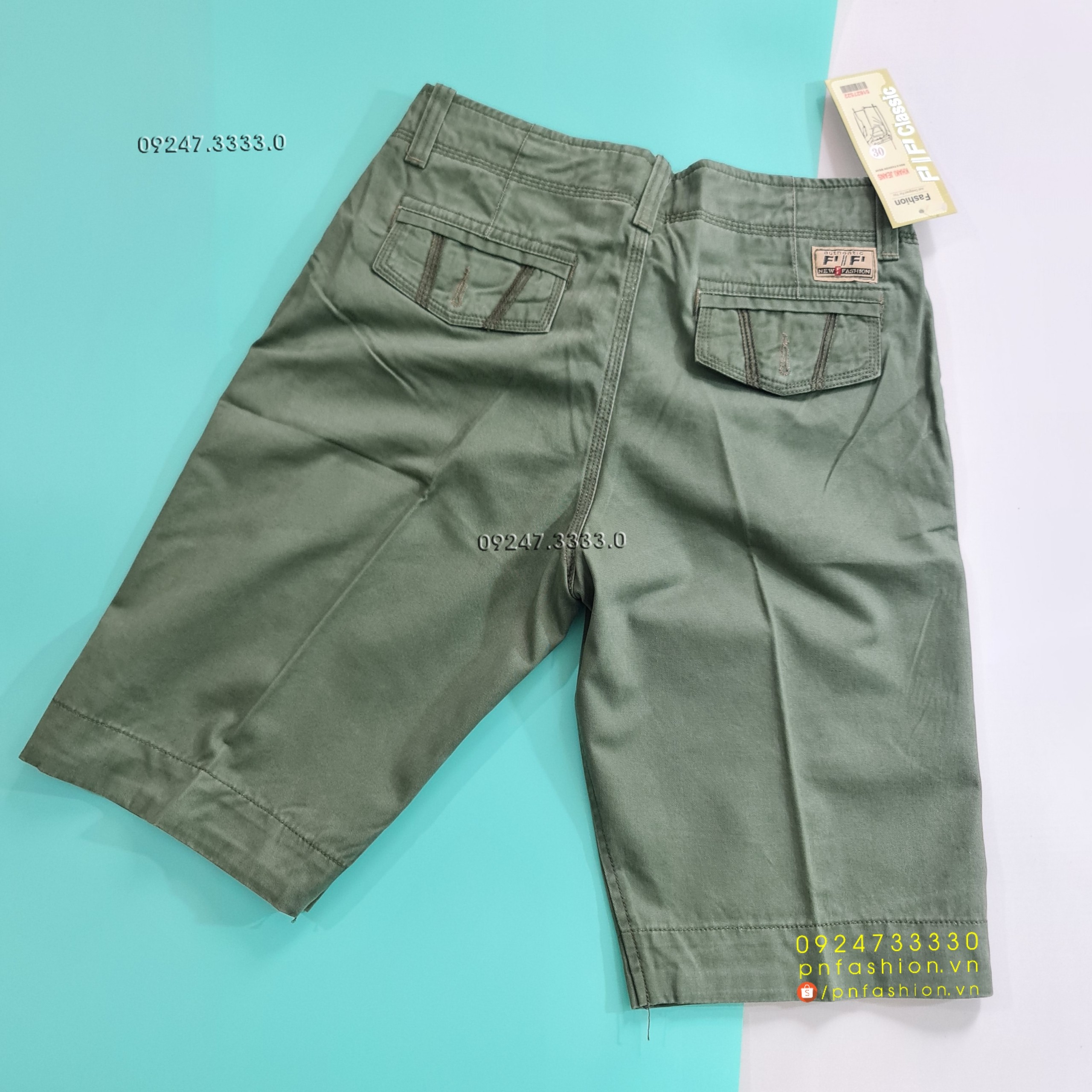 [30] Quần short nam Kaki cao cấp - PN241121-S30