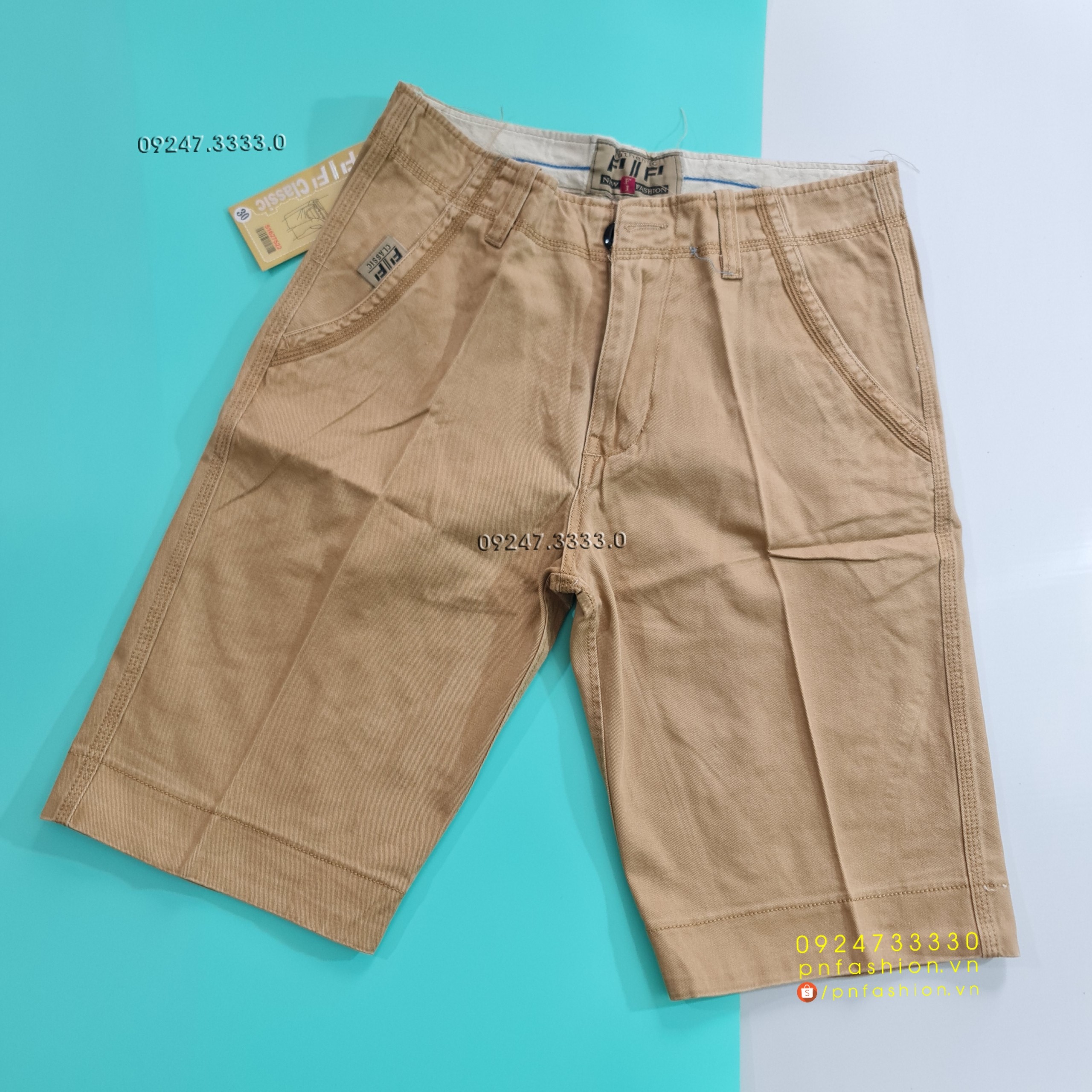 [30] Quần short nam Kaki cao cấp - PN241121-S30