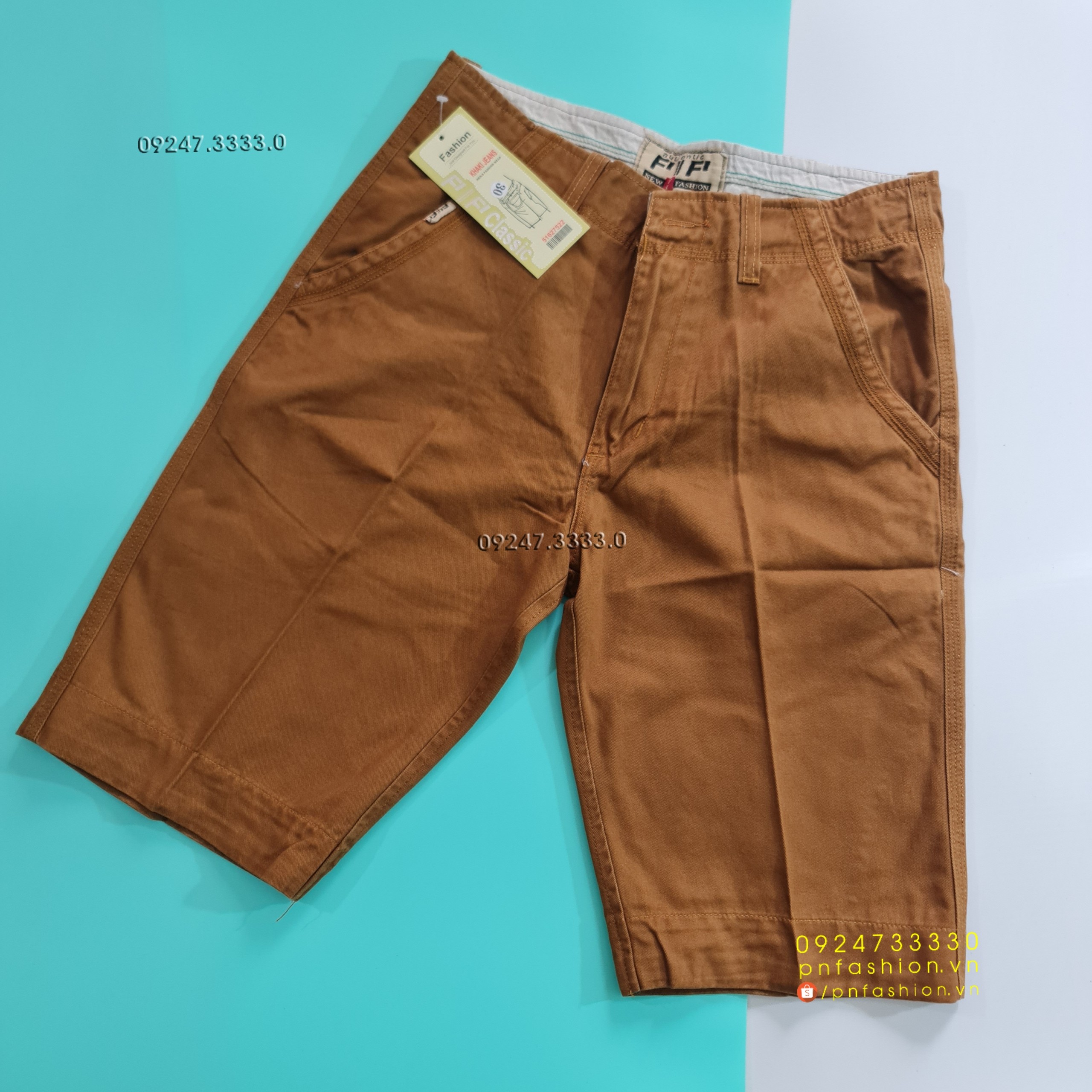 [30] Quần short nam Kaki cao cấp - PN241121-S30