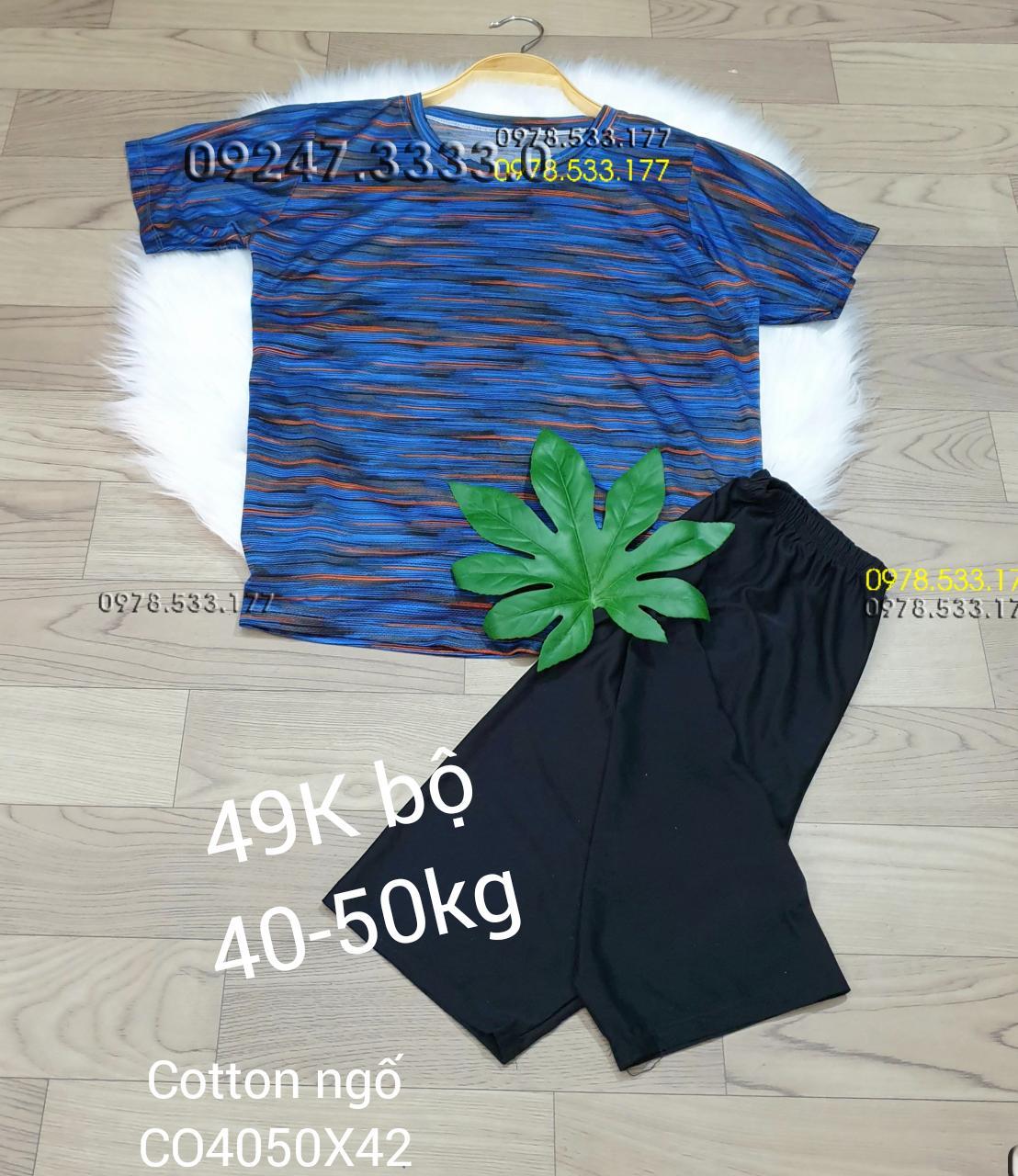  [40-50kg] Bộ mặc nhà Cotton ngố trẻ trung sale rẻ - CO4050X42