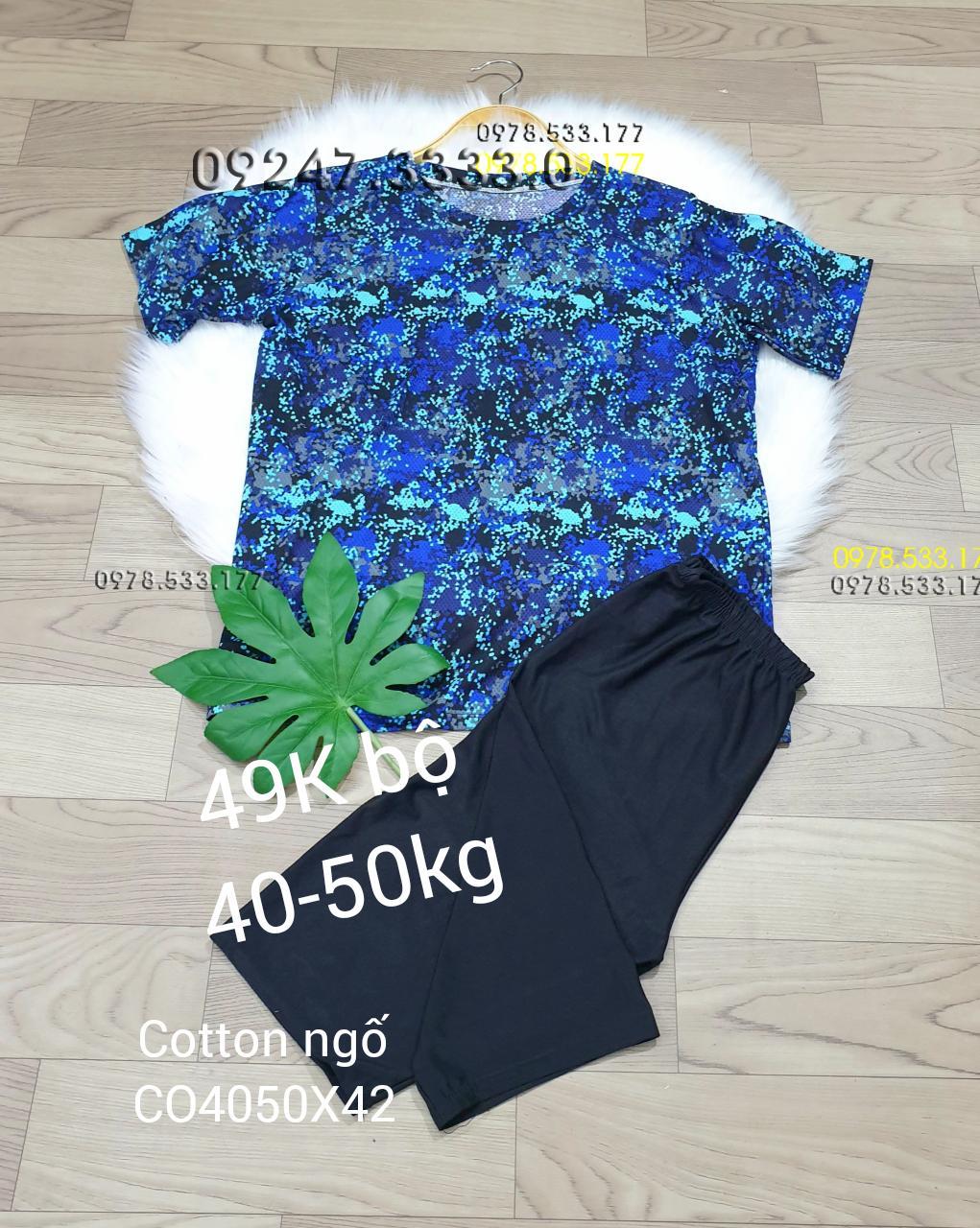  [40-50kg] Bộ mặc nhà Cotton ngố trẻ trung sale rẻ - CO4050X42