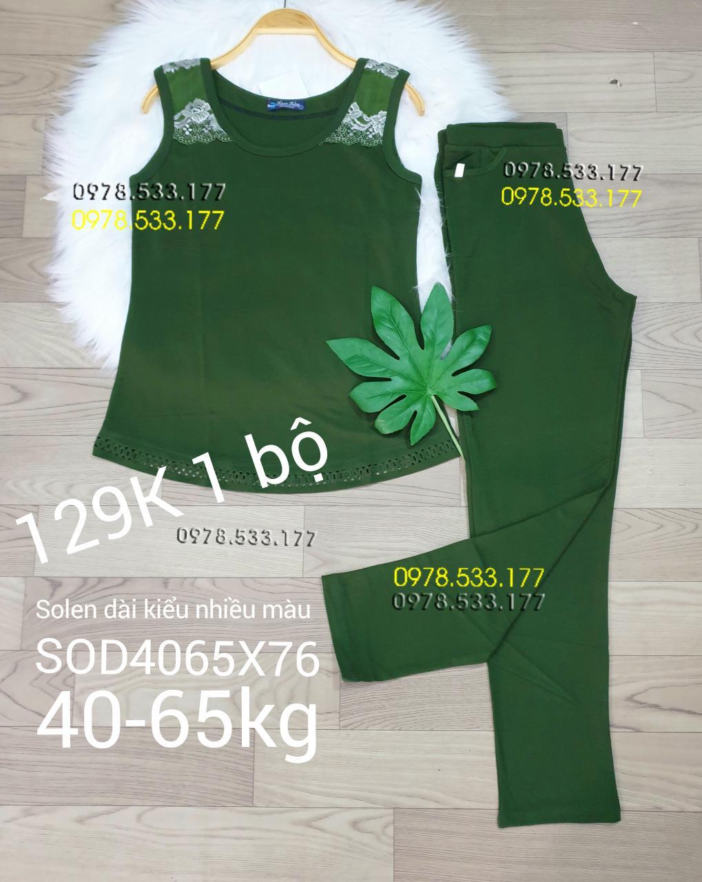 [40-65kg] Sỉ Đồ bộ mặc nhà thun solen phối kiểu đẹp - SOD4065X76