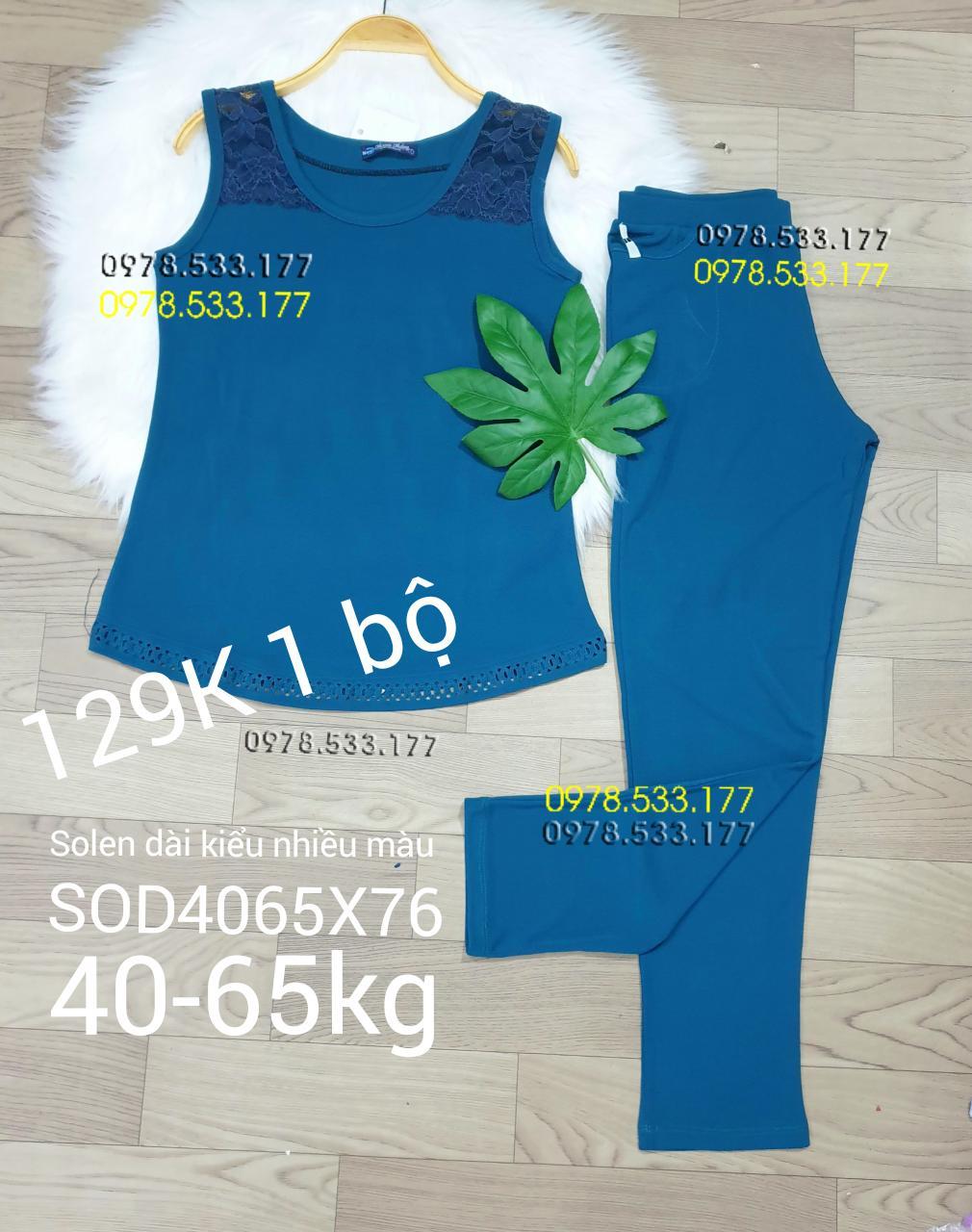 [40-65kg] Sỉ Đồ bộ mặc nhà thun solen phối kiểu đẹp - SOD4065X76