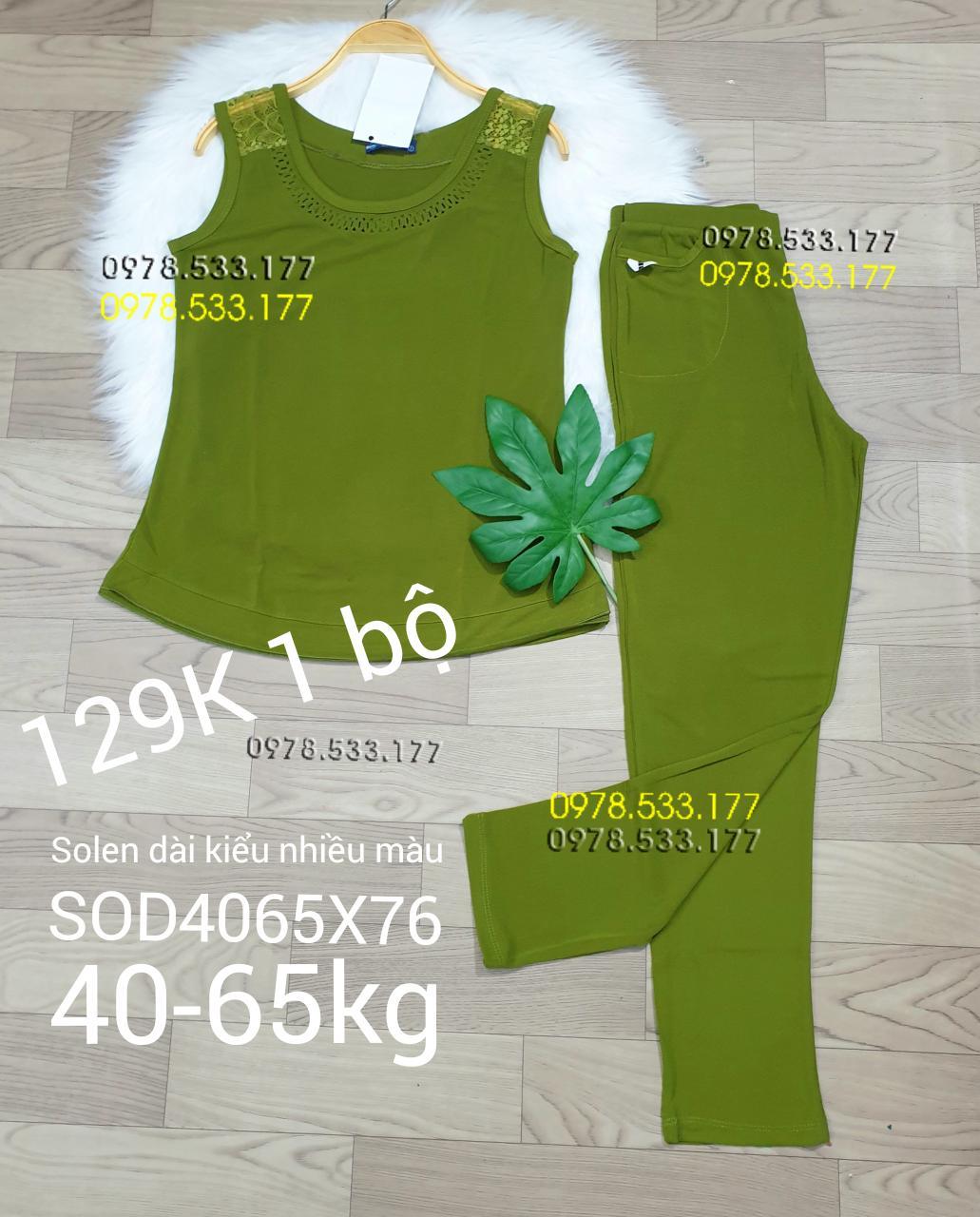 [40-65kg] Sỉ Đồ bộ mặc nhà thun solen phối kiểu đẹp - SOD4065X76
