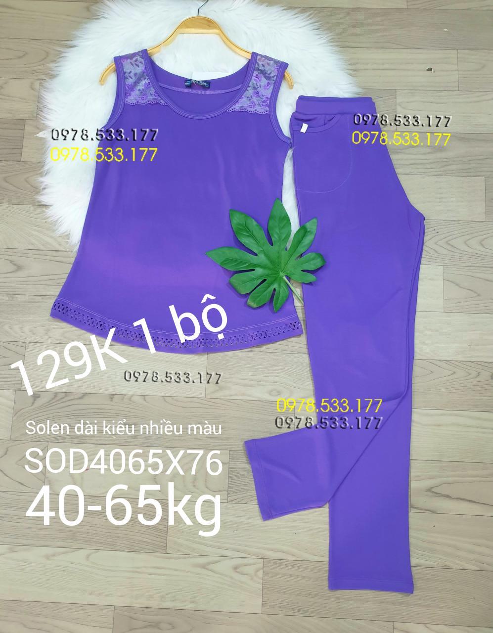 [40-65kg] Sỉ Đồ bộ mặc nhà thun solen phối kiểu đẹp - SOD4065X76