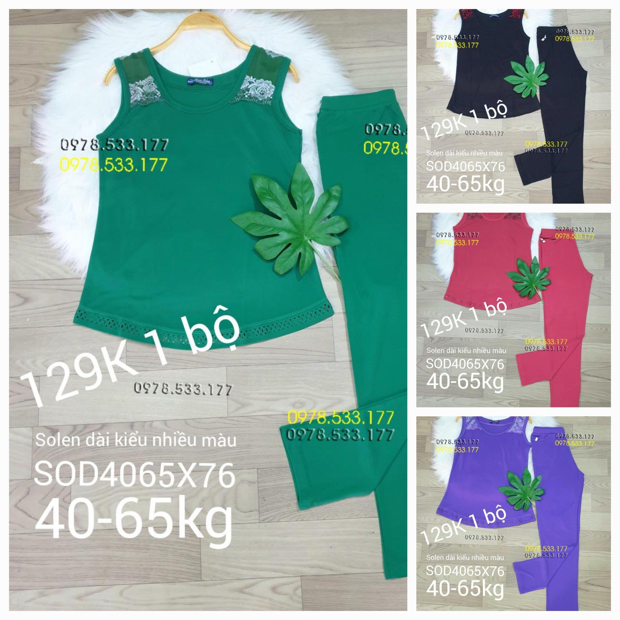 [40-65kg] Sỉ Đồ bộ mặc nhà thun solen phối kiểu đẹp - SOD4065X76