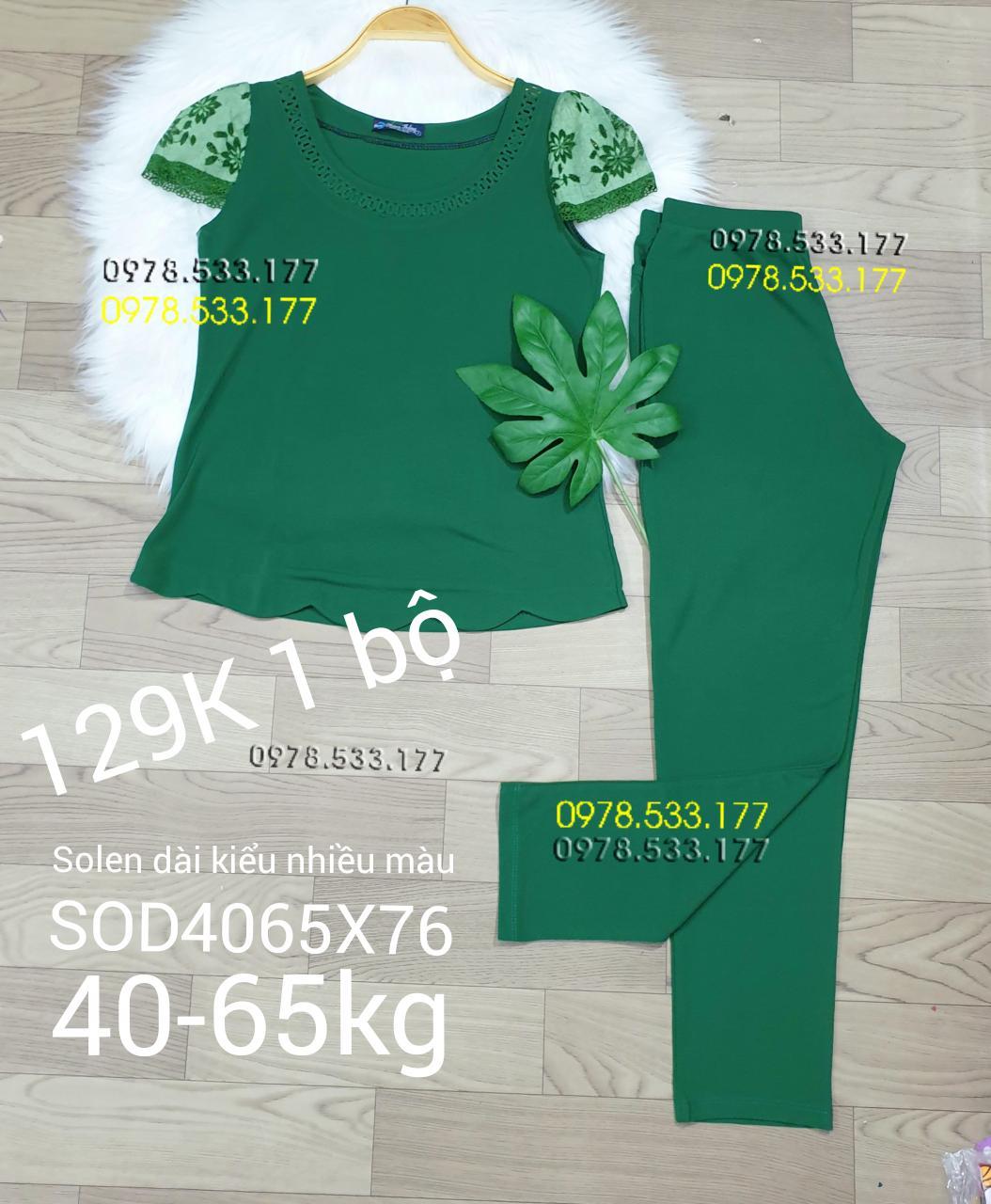 [40-65kg] Sỉ Đồ bộ mặc nhà thun solen phối kiểu đẹp - SOD4065X76