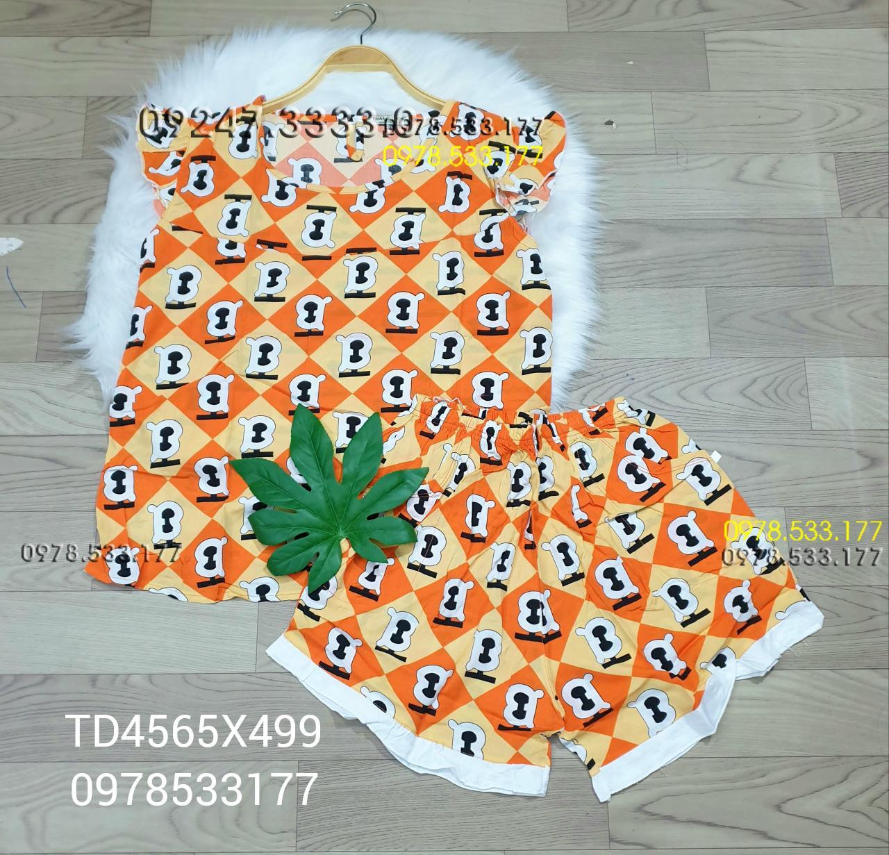 [45-65kg] Đồ bộ mặc nhà Tole đùi trẻ trung - TD4565X499