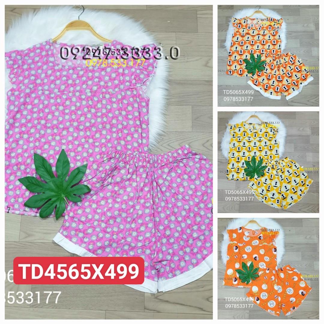 [45-65kg] Đồ bộ mặc nhà Tole đùi trẻ trung - TD4565X499