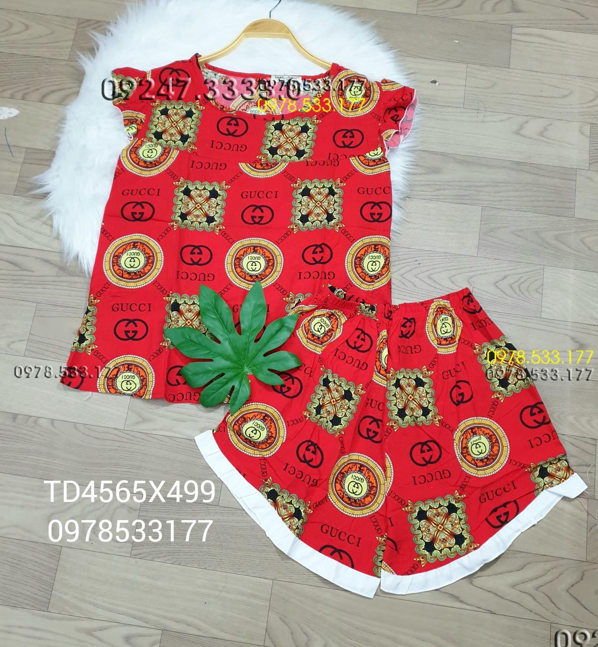 [45-65kg] Đồ bộ mặc nhà Tole đùi trẻ trung - TD4565X499