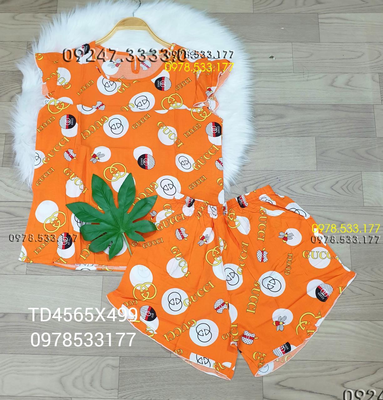 [45-65kg] Đồ bộ mặc nhà Tole đùi trẻ trung - TD4565X499