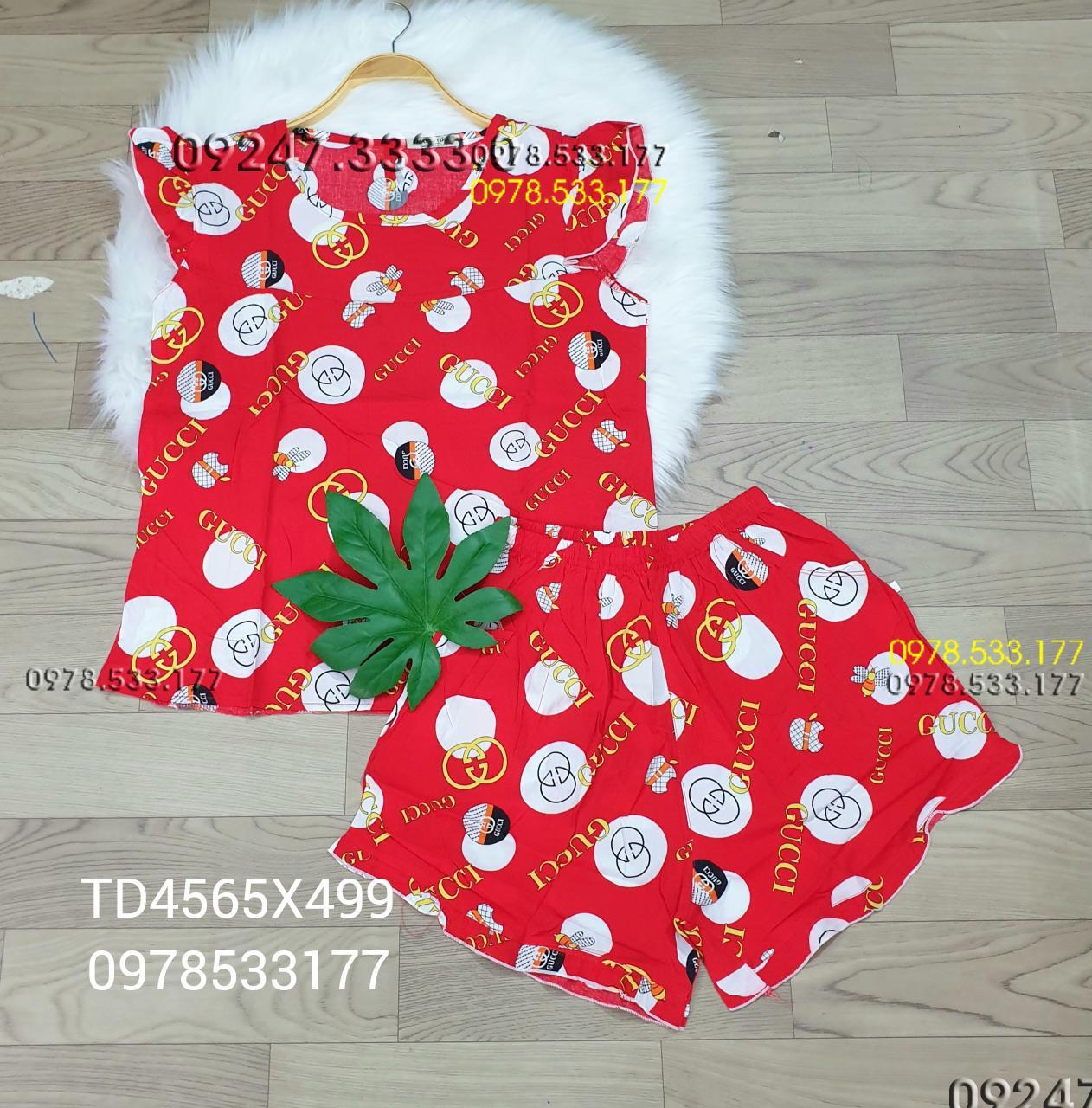 [45-65kg] Đồ bộ mặc nhà Tole đùi trẻ trung - TD4565X499