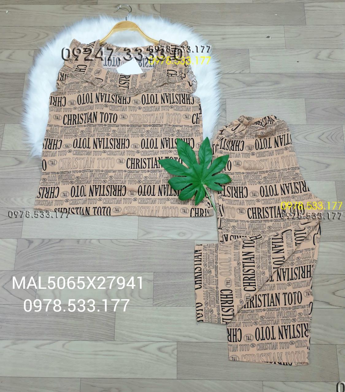 [50-65kg] Đồ bộ mặc nhà Mango 9 tấc cánh tiên trẻ trung - MAL5065X27941