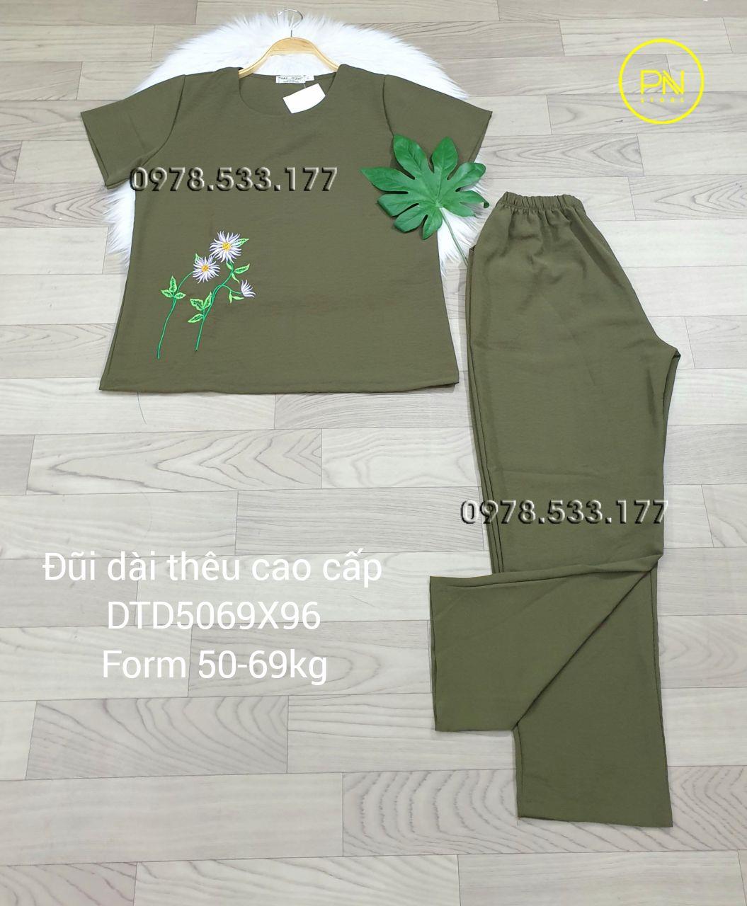 [50-69] Đồ bộ trung niên đũi dài thêu cao cấp- DTD5069X96