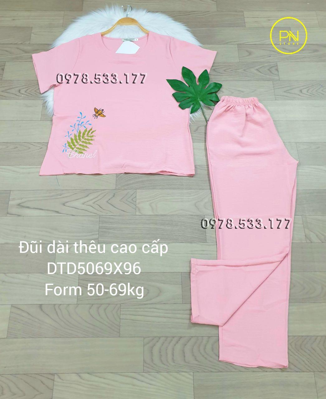 [50-69] Đồ bộ trung niên đũi dài thêu cao cấp- DTD5069X96