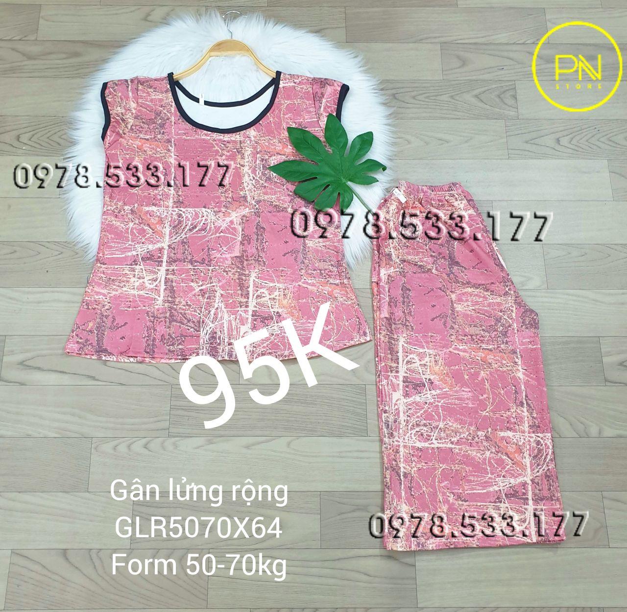 [50-70KG] Đồ bộ trung niên gân lửng rộng cao cấp - GLR5070X64