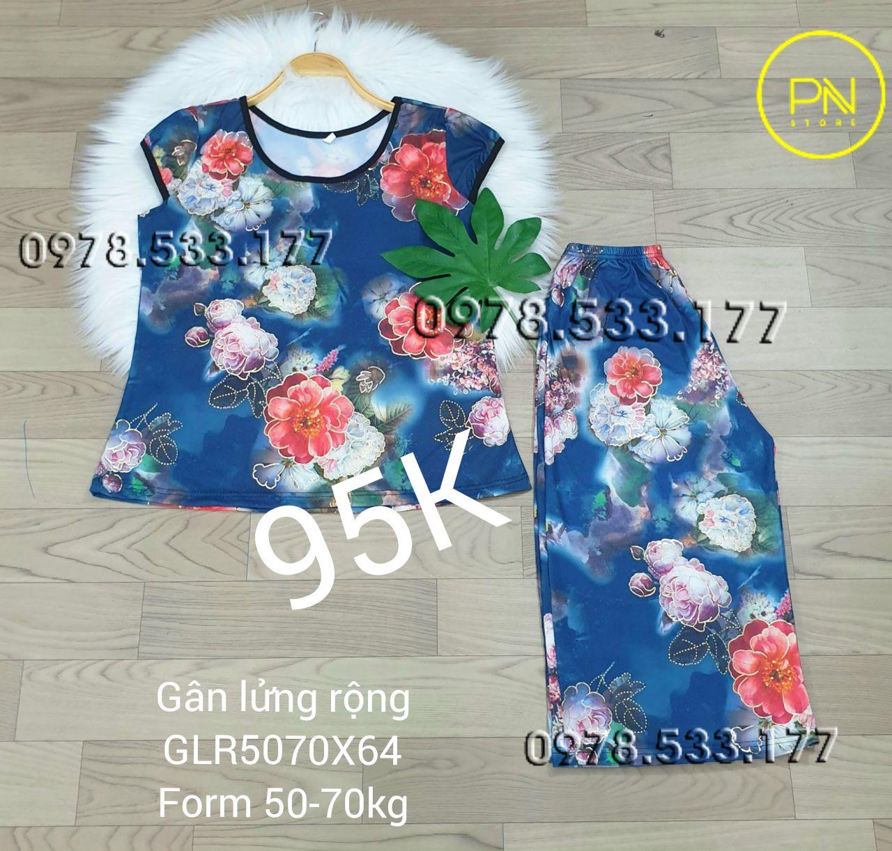 [50-70KG] Đồ bộ trung niên gân lửng rộng cao cấp - GLR5070X64