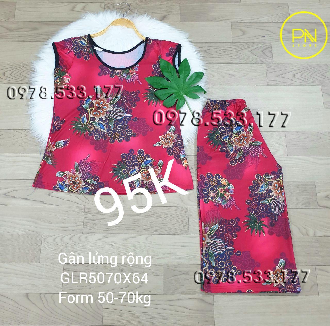 [50-70KG] Đồ bộ trung niên gân lửng rộng cao cấp - GLR5070X64