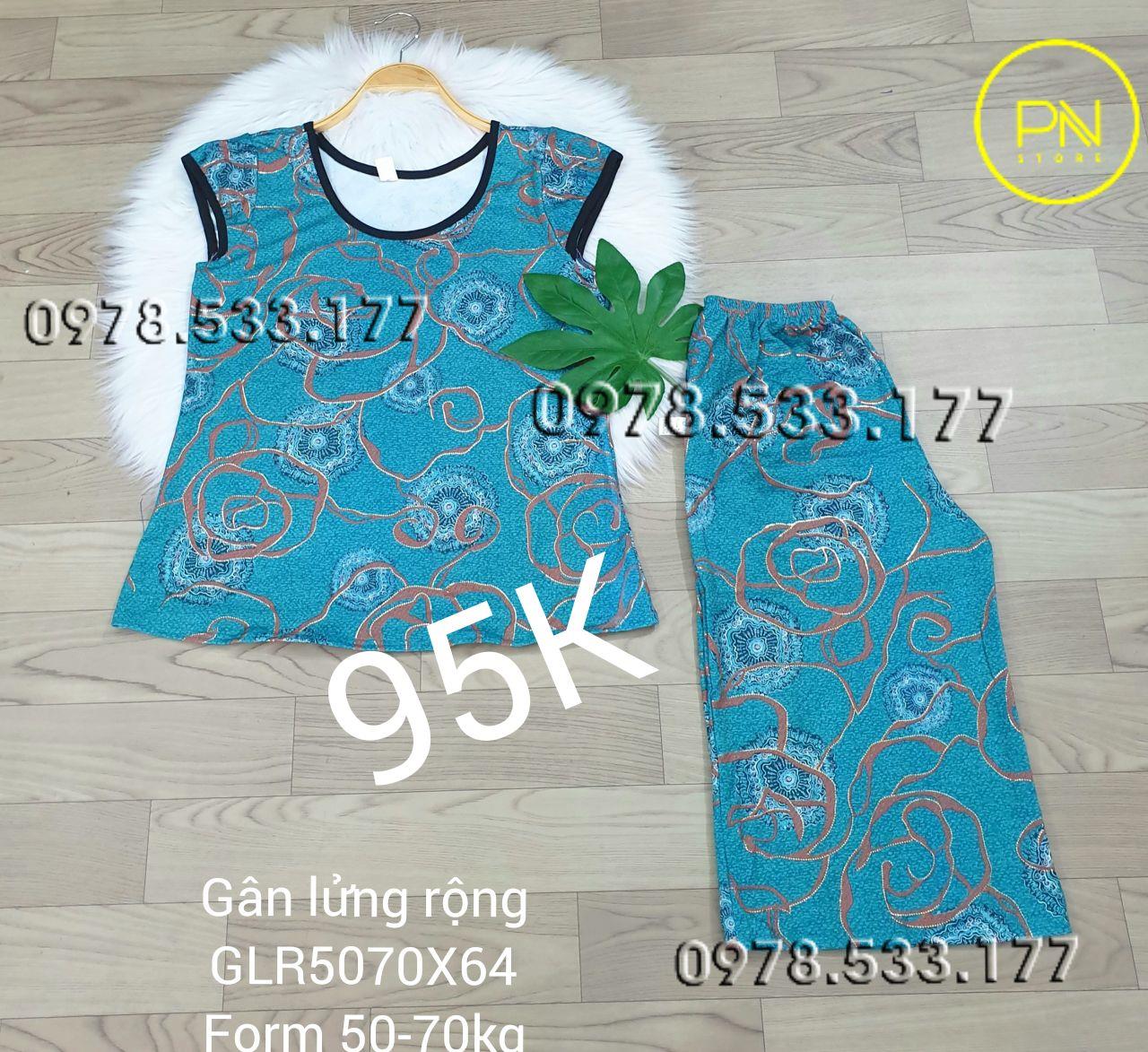 [50-70KG] Đồ bộ trung niên gân lửng rộng cao cấp - GLR5070X64