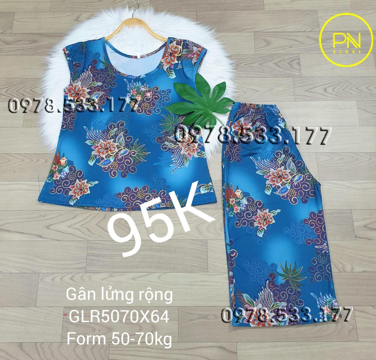 [50-70KG] Đồ bộ trung niên gân lửng rộng cao cấp - GLR5070X64