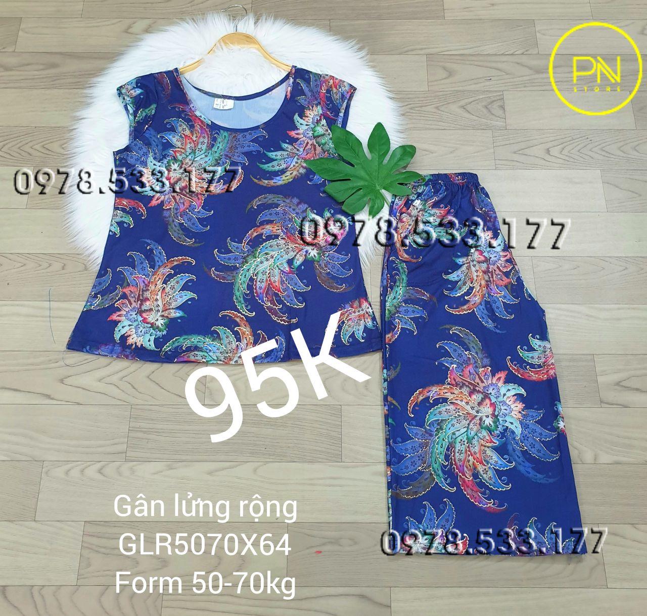 [50-70KG] Đồ bộ trung niên gân lửng rộng cao cấp - GLR5070X64