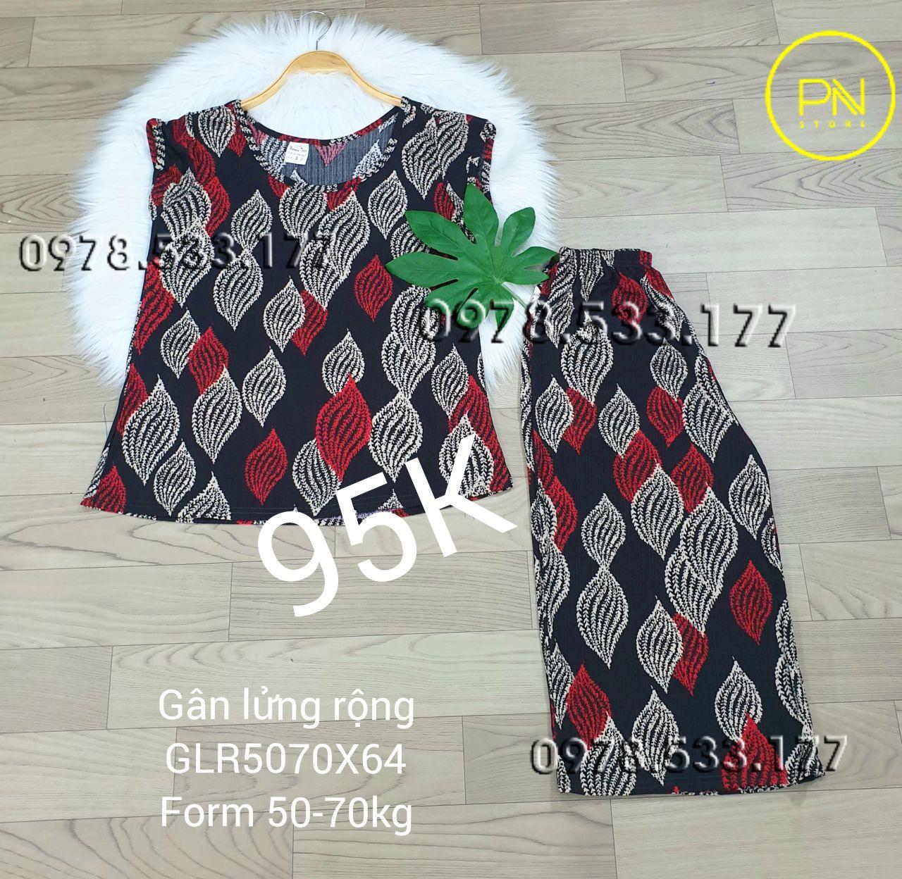 [50-70KG] Đồ bộ trung niên gân lửng rộng cao cấp - GLR5070X64