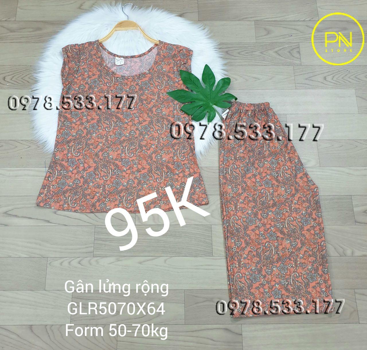 [50-70KG] Đồ bộ trung niên gân lửng rộng cao cấp - GLR5070X64