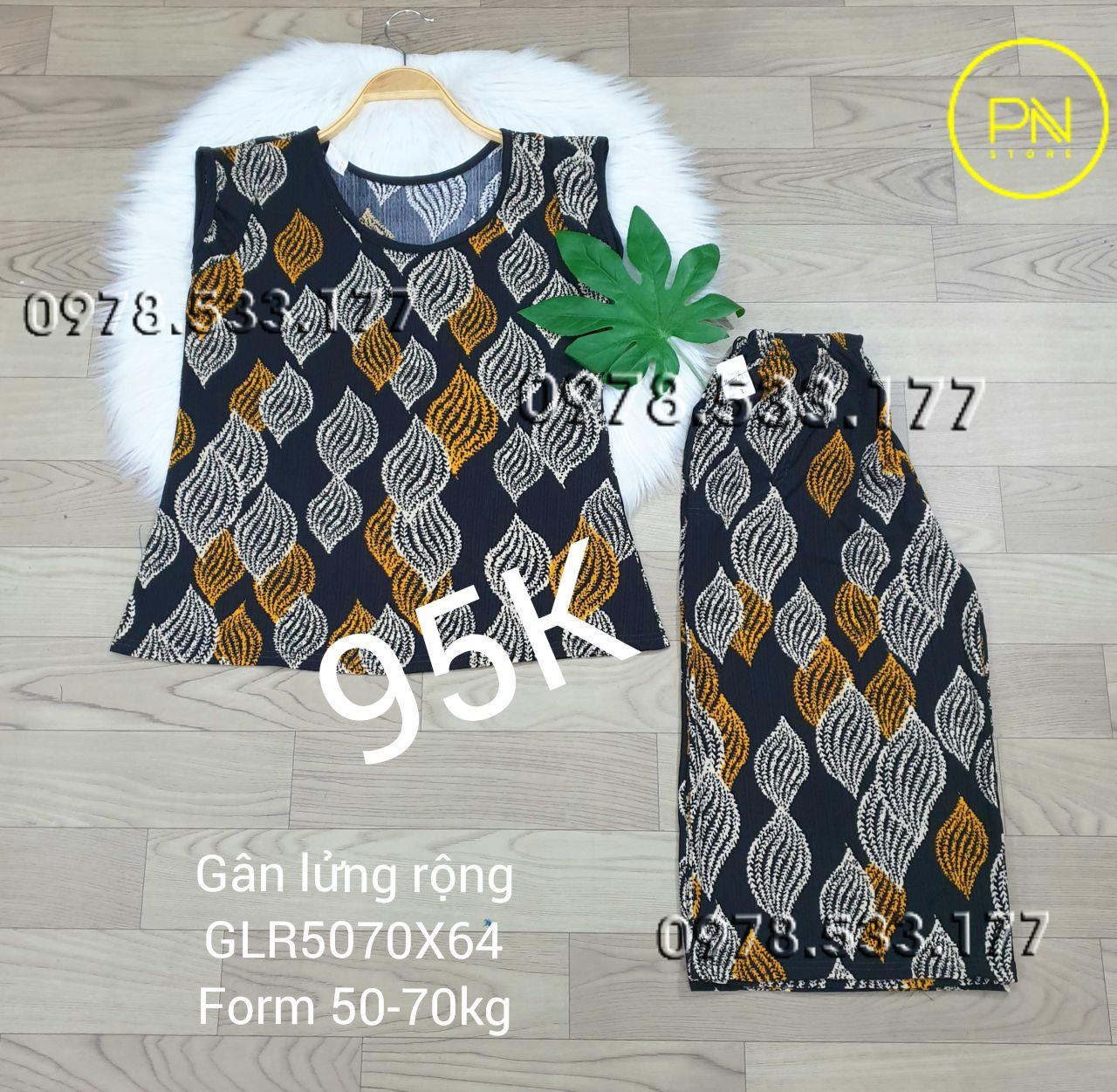 [50-70KG] Đồ bộ trung niên gân lửng rộng cao cấp - GLR5070X64