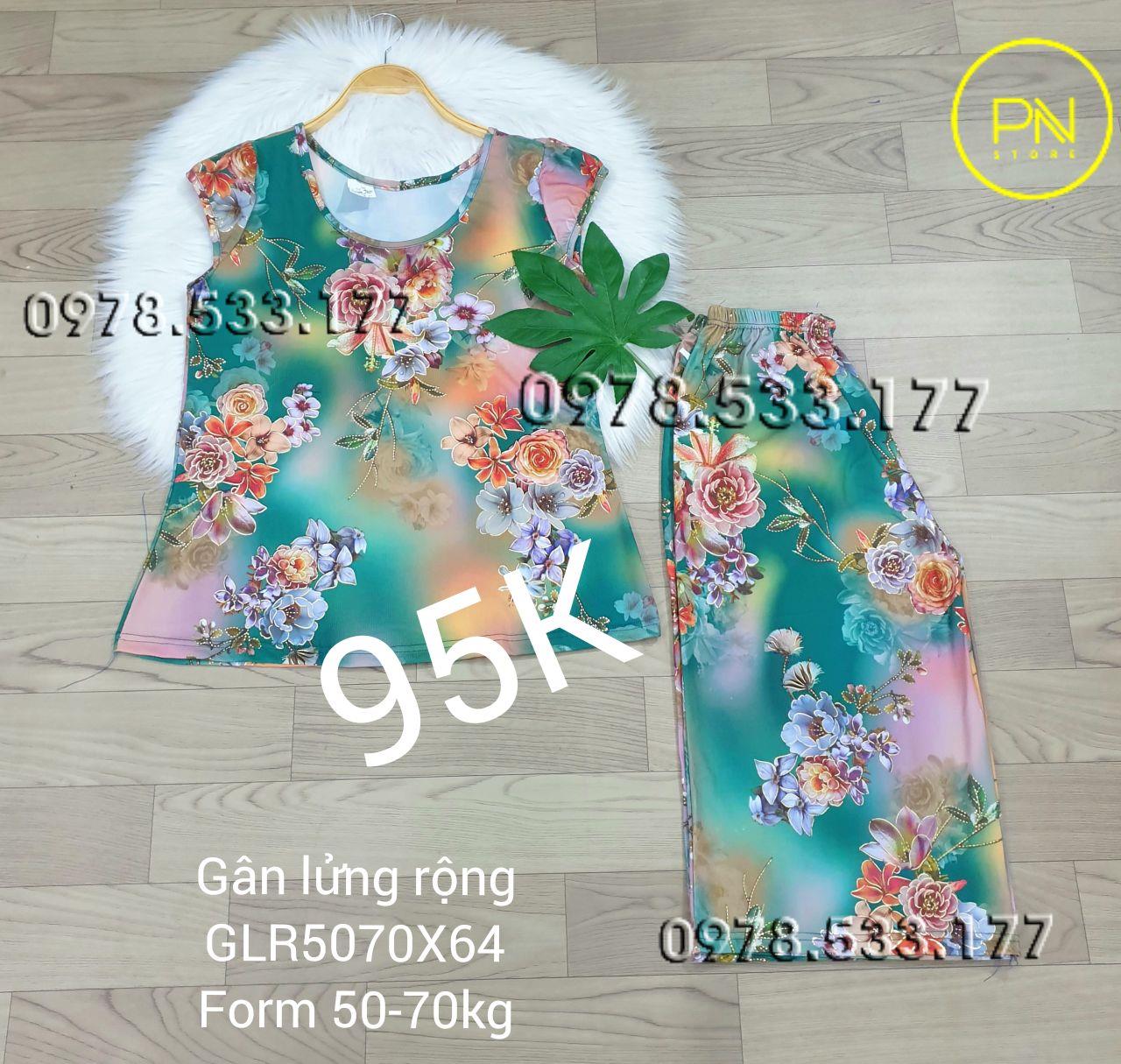 [50-70KG] Đồ bộ trung niên gân lửng rộng cao cấp - GLR5070X64