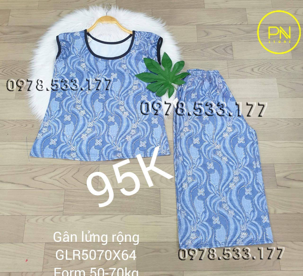 [50-70KG] Đồ bộ trung niên gân lửng rộng cao cấp - GLR5070X64