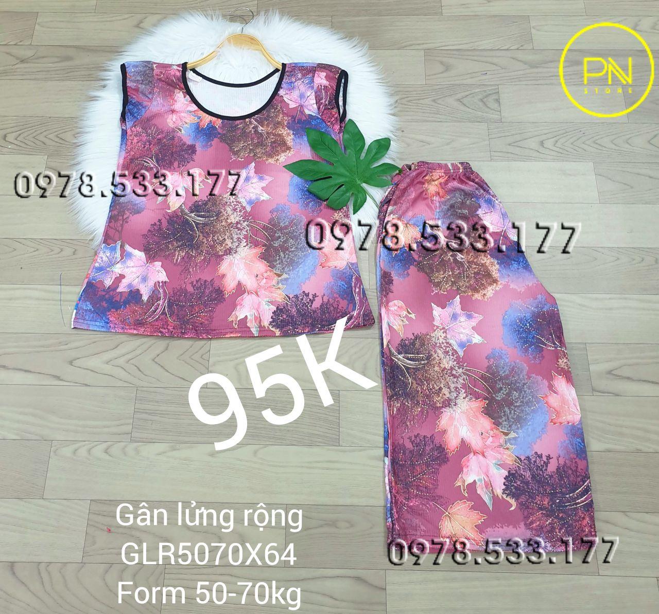 [50-70KG] Đồ bộ trung niên gân lửng rộng cao cấp - GLR5070X64