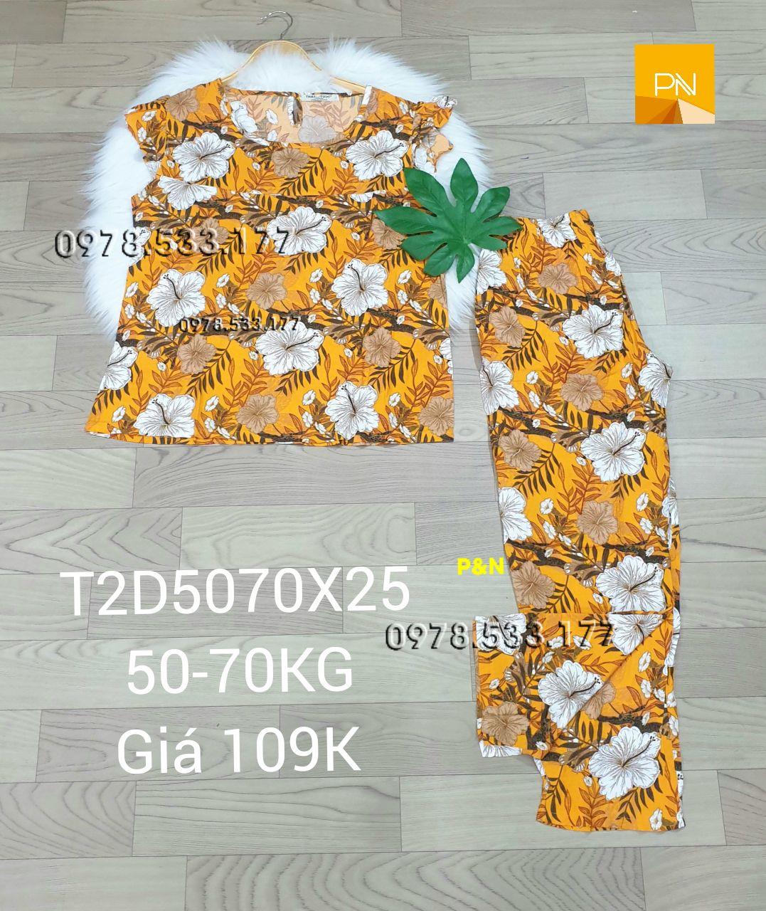 [50-70kg] Đồ bộ trung niên mặc nhà tole 2 da quần dài đẹp sang trọng - T2D5070X25