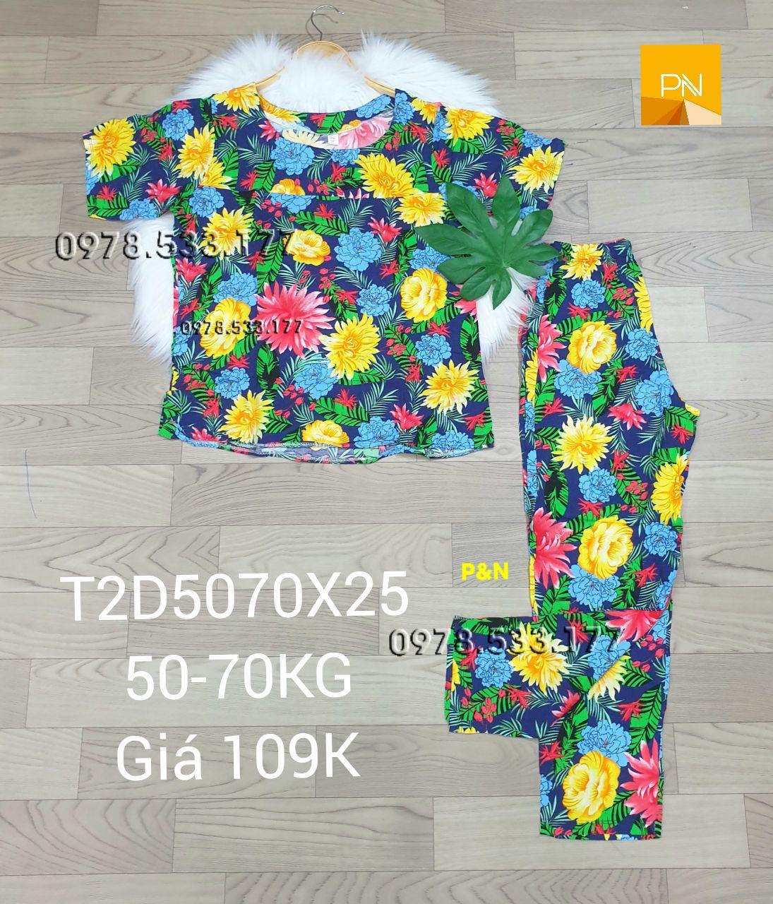 [50-70kg] Đồ bộ trung niên mặc nhà tole 2 da quần dài đẹp sang trọng - T2D5070X25