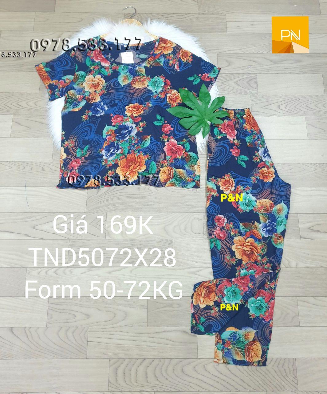 [50-72kg] Đồ bộ trung niên tole nhung quần dài cao cấp sang trọng - TND5072X28