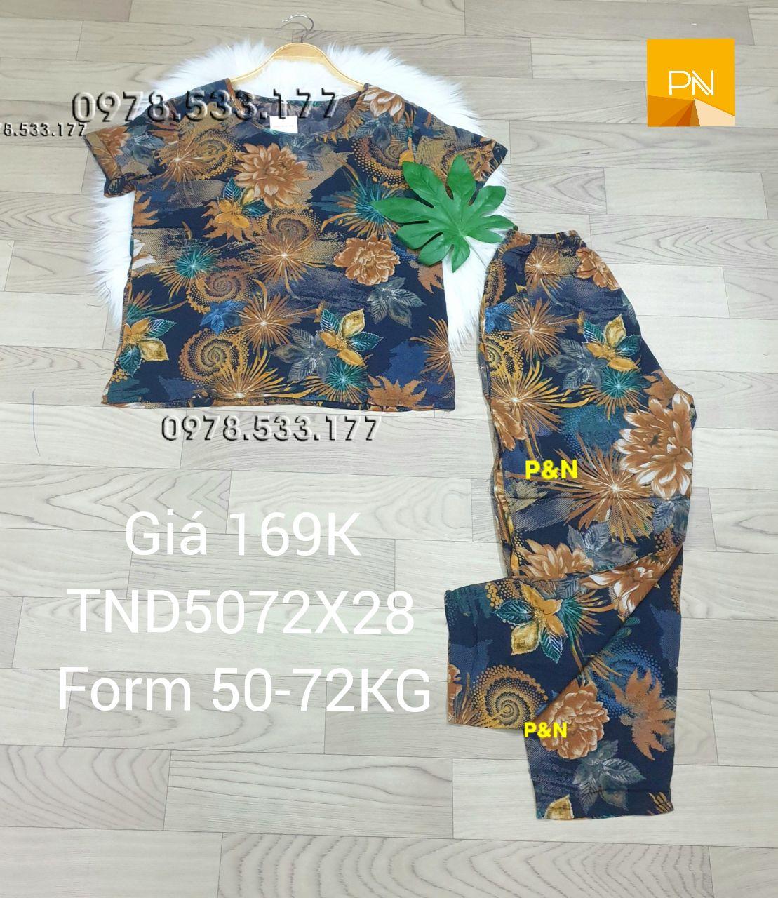 [50-72kg] Đồ bộ trung niên tole nhung quần dài cao cấp sang trọng - TND5072X28