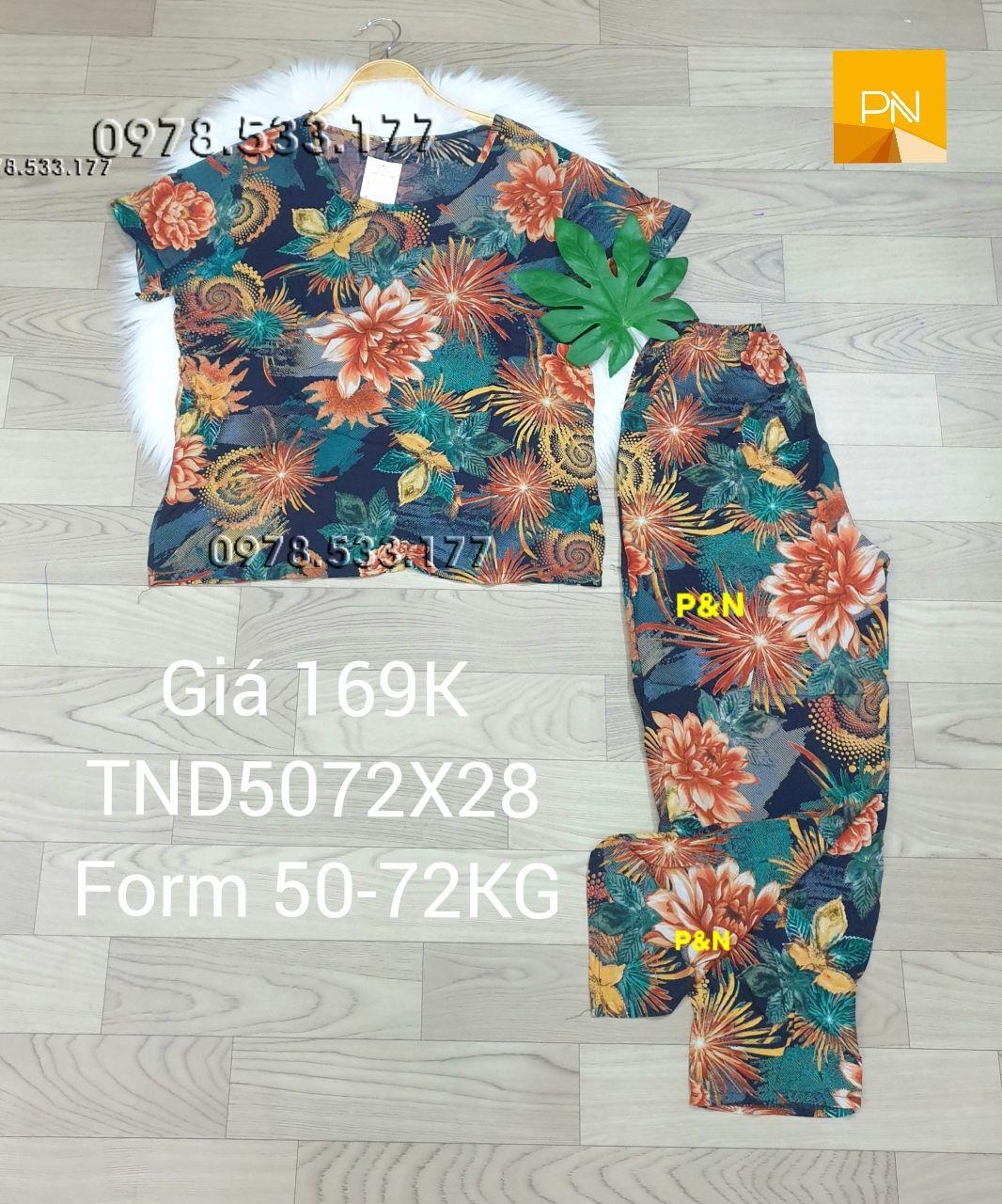 [50-72kg] Đồ bộ trung niên tole nhung quần dài cao cấp sang trọng - TND5072X28