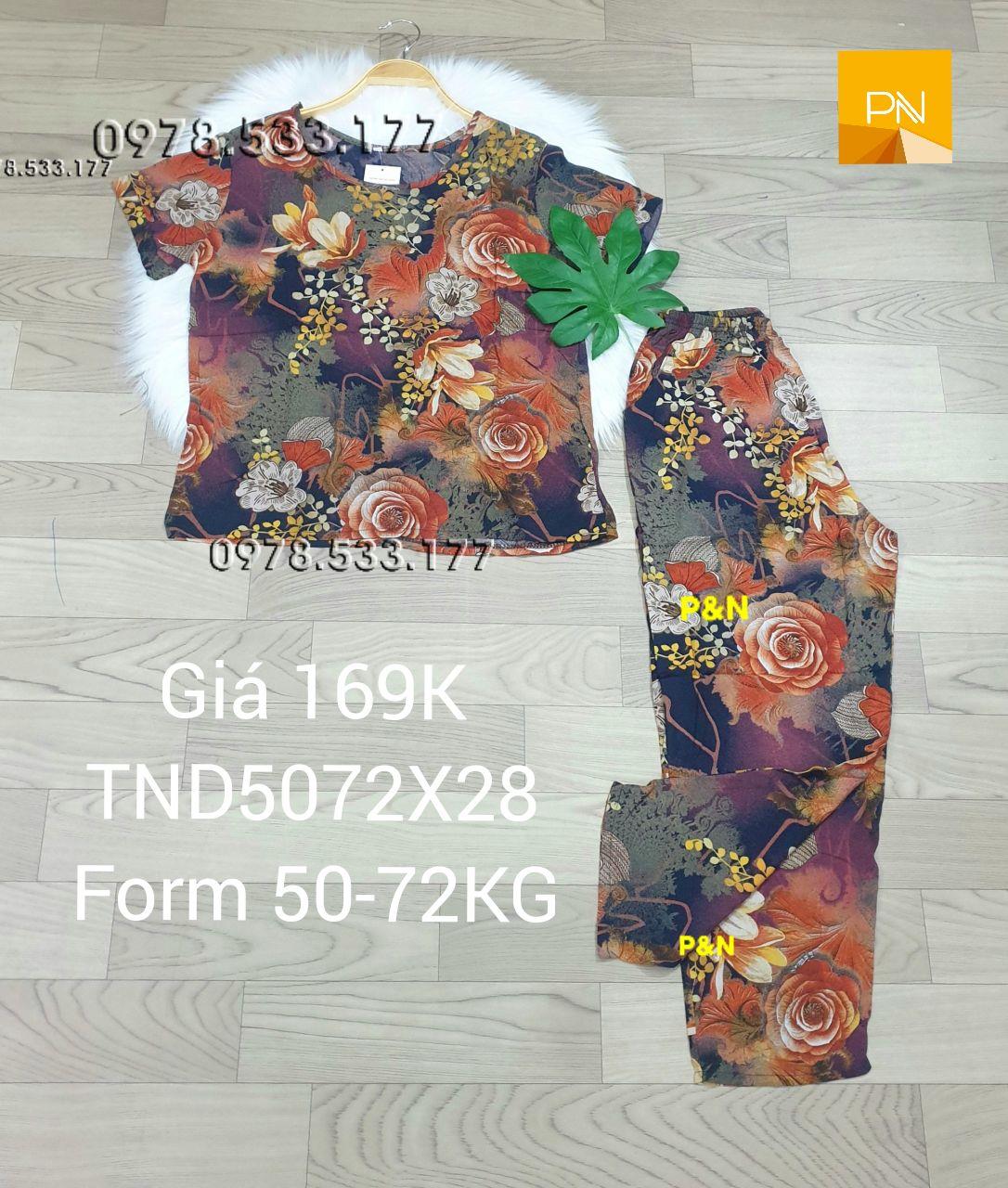 [50-72kg] Đồ bộ trung niên tole nhung quần dài cao cấp sang trọng - TND5072X28