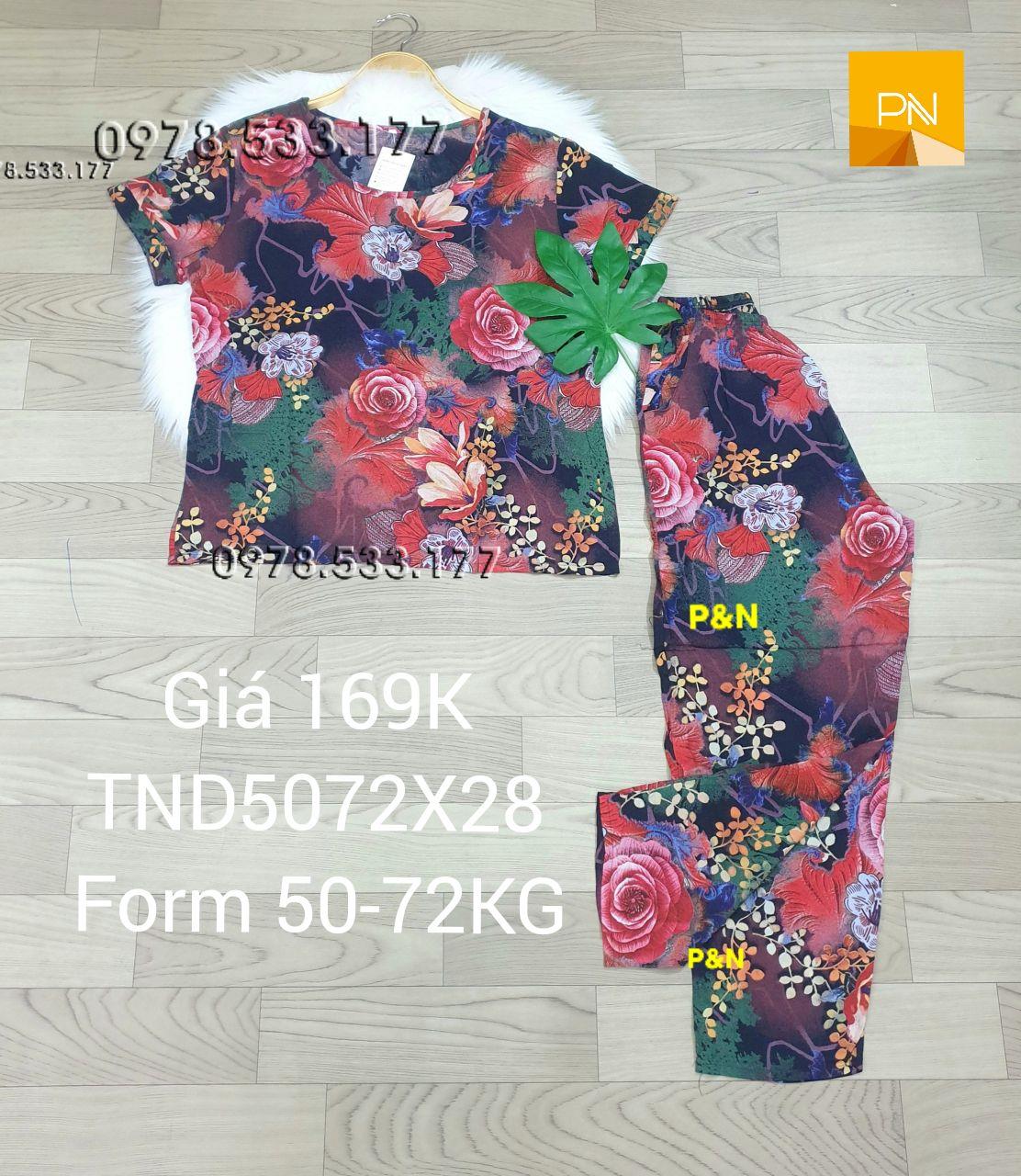 [50-72kg] Đồ bộ trung niên tole nhung quần dài cao cấp sang trọng - TND5072X28