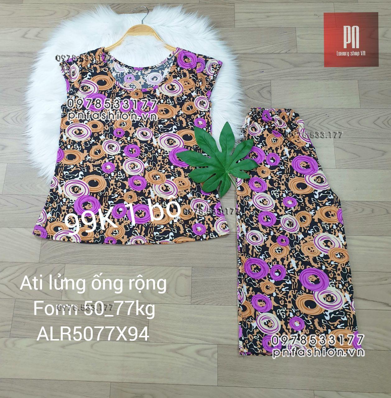 [50-77] Đồ bộ trung niên Ati lửng ống rộng nhiều họa tiết đẹp - ALR5077X94