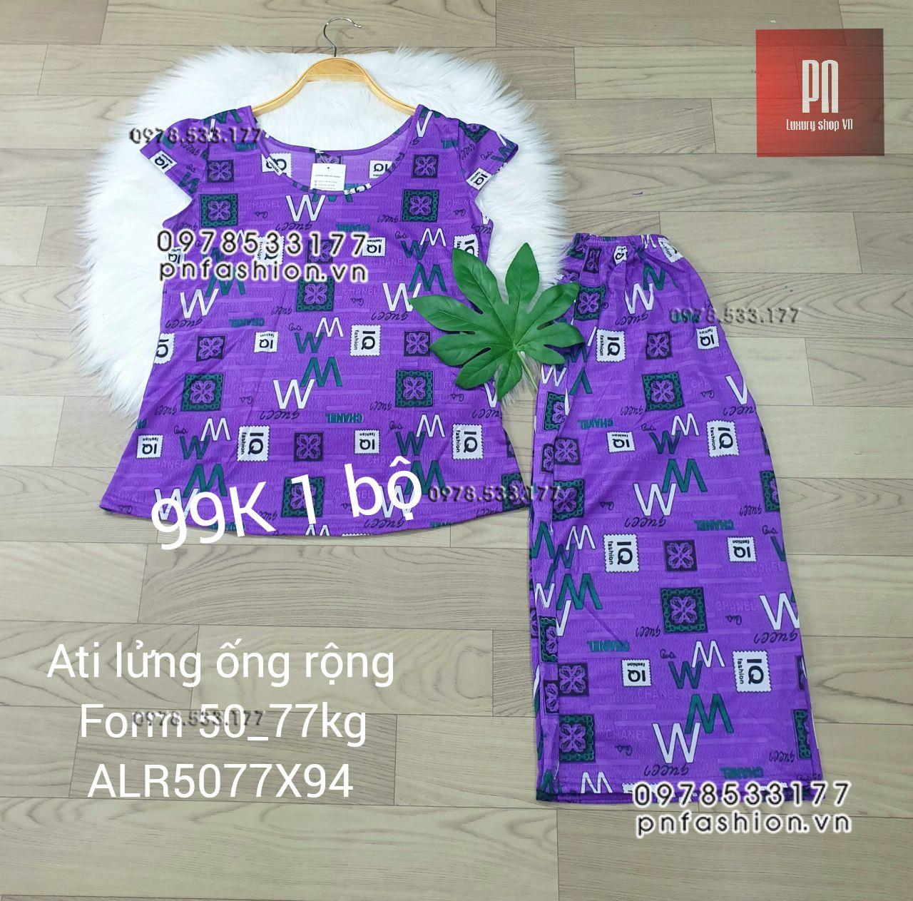 [50-77] Đồ bộ trung niên Ati lửng ống rộng nhiều họa tiết đẹp - ALR5077X94