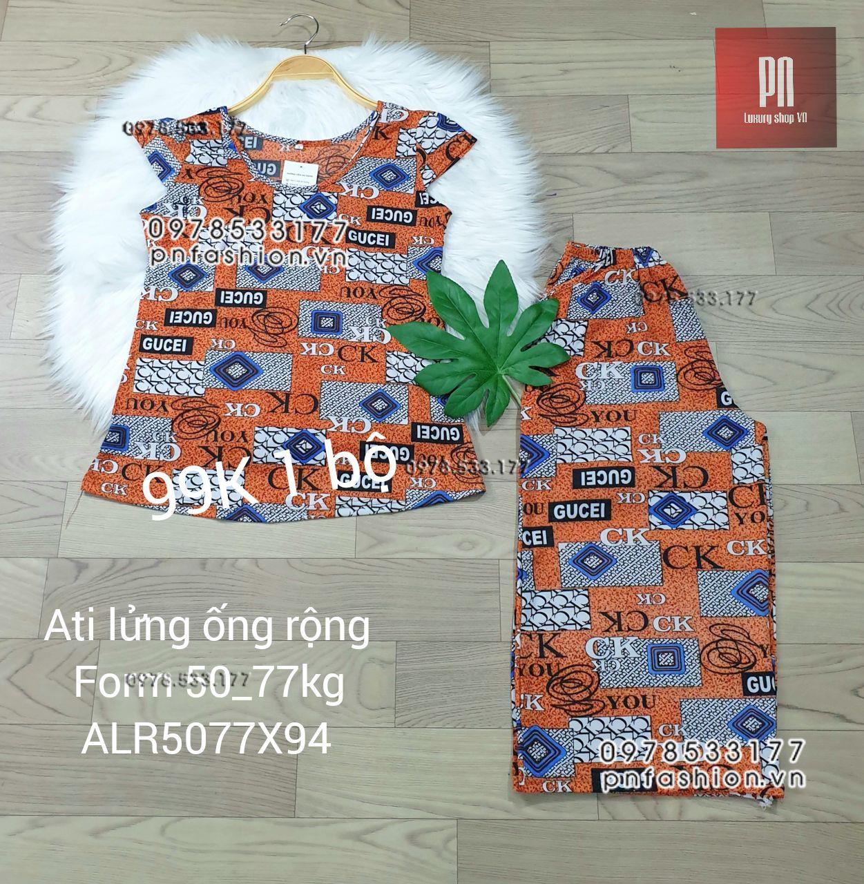 [50-77] Đồ bộ trung niên Ati lửng ống rộng nhiều họa tiết đẹp - ALR5077X94