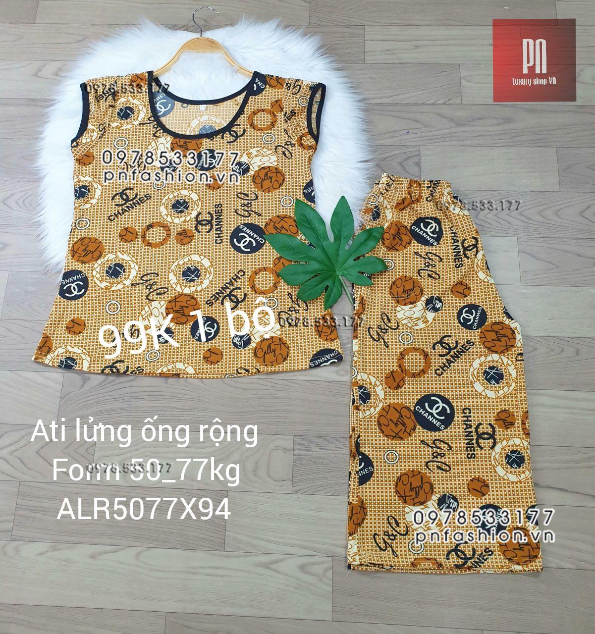 [50-77] Đồ bộ trung niên Ati lửng ống rộng nhiều họa tiết đẹp - ALR5077X94