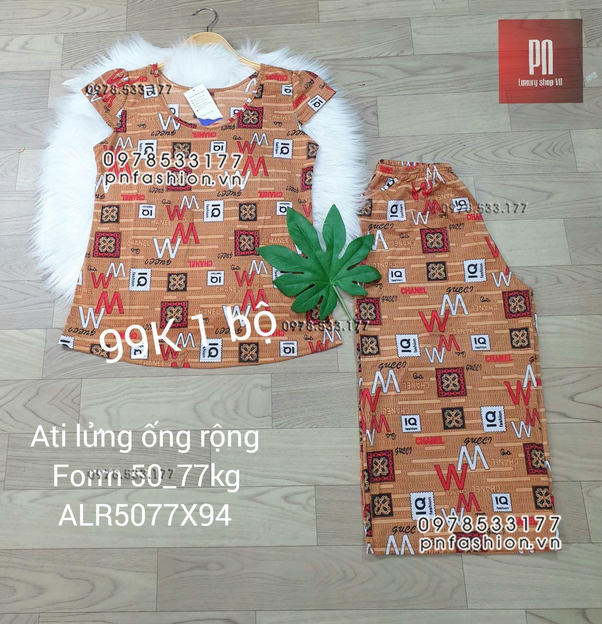 [50-77] Đồ bộ trung niên Ati lửng ống rộng nhiều họa tiết đẹp - ALR5077X94