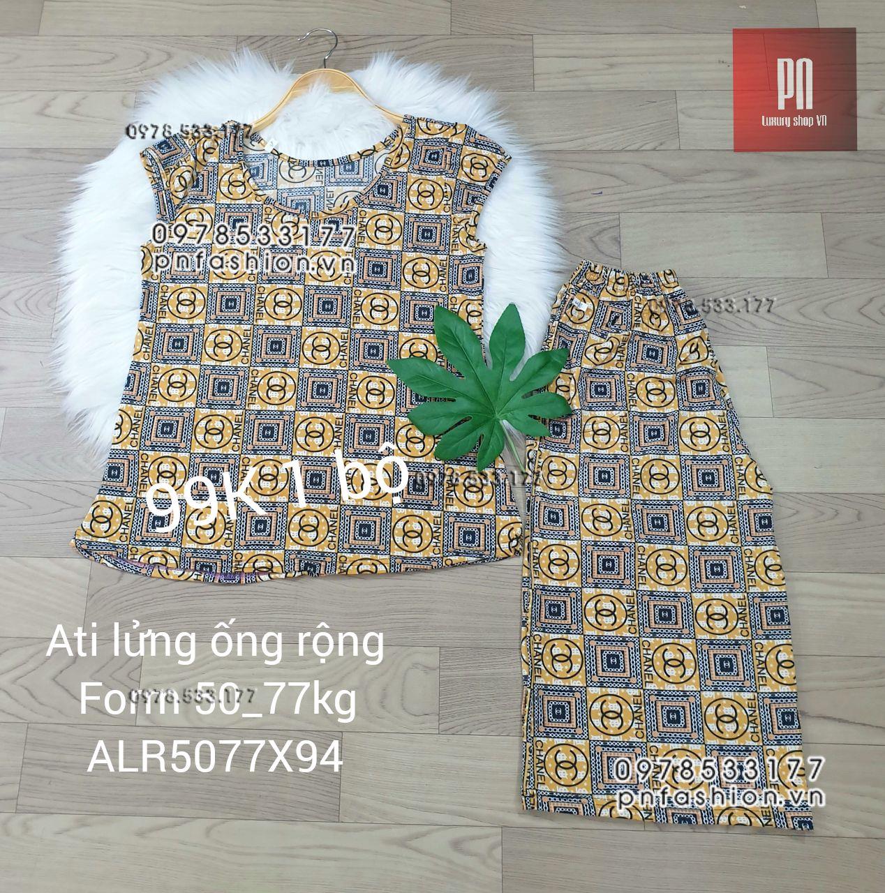 [50-77] Đồ bộ trung niên Ati lửng ống rộng nhiều họa tiết đẹp - ALR5077X94