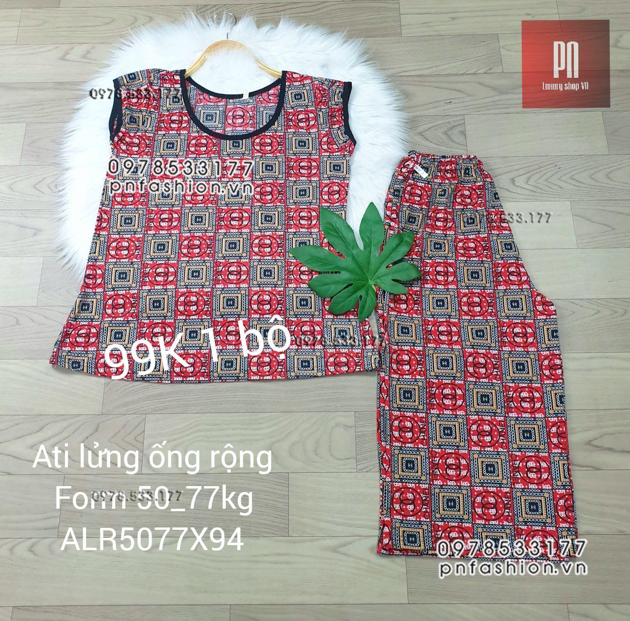 [50-77] Đồ bộ trung niên Ati lửng ống rộng nhiều họa tiết đẹp - ALR5077X94