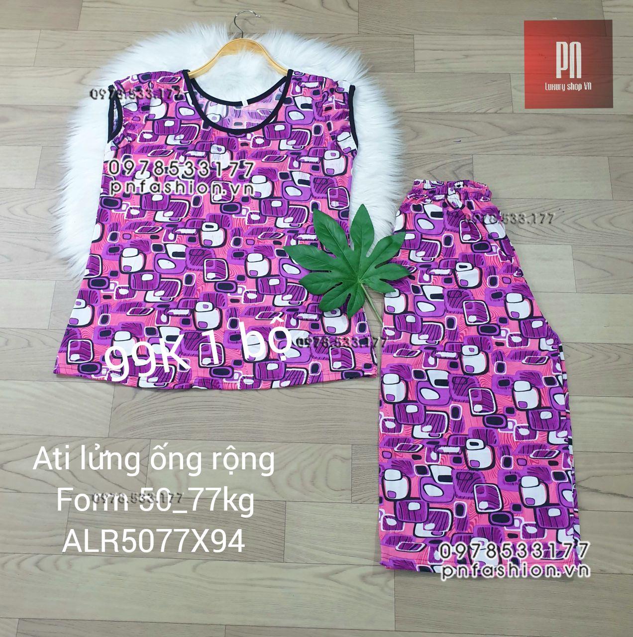 [50-77] Đồ bộ trung niên Ati lửng ống rộng nhiều họa tiết đẹp - ALR5077X94