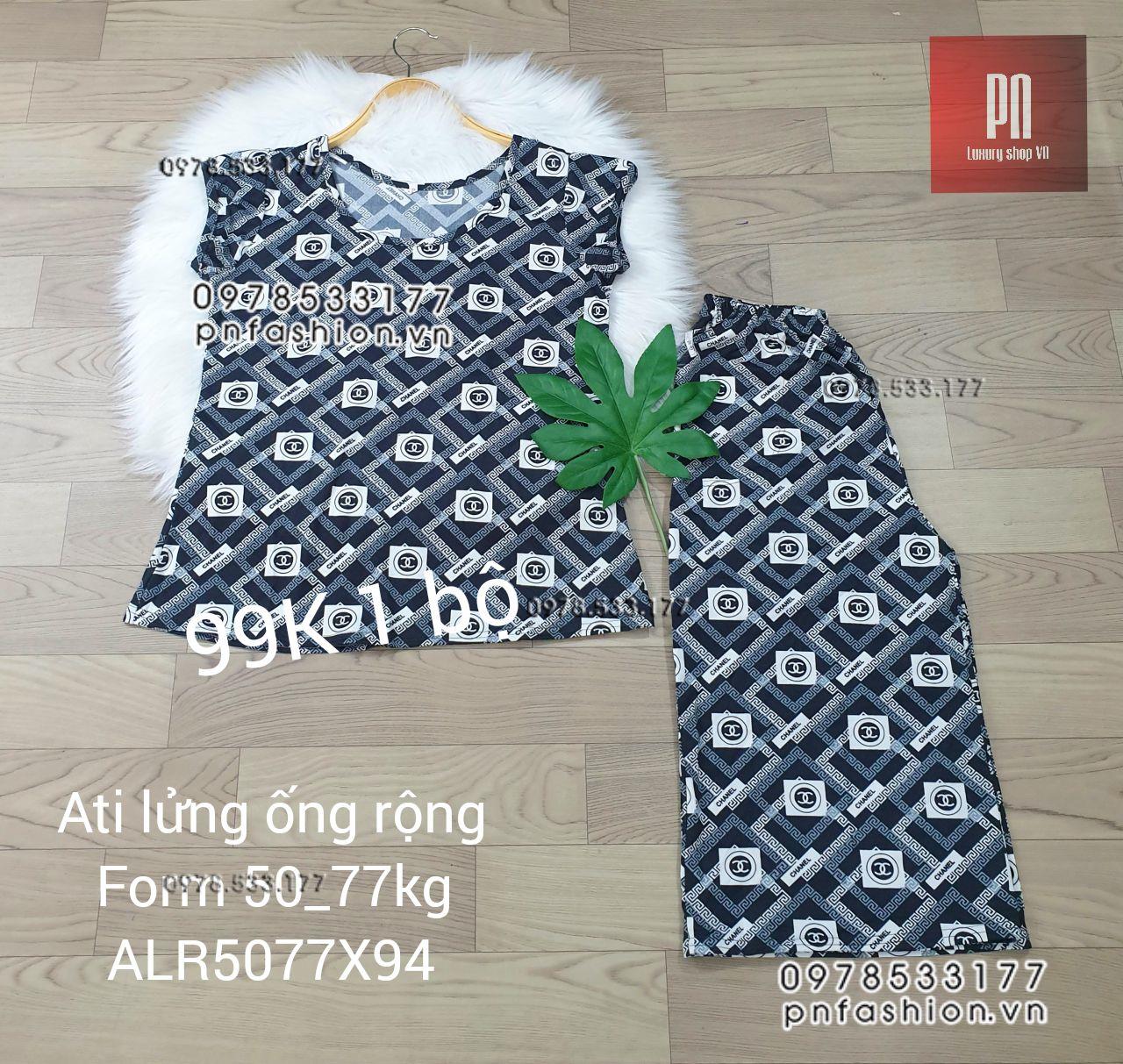 [50-77] Đồ bộ trung niên Ati lửng ống rộng nhiều họa tiết đẹp - ALR5077X94